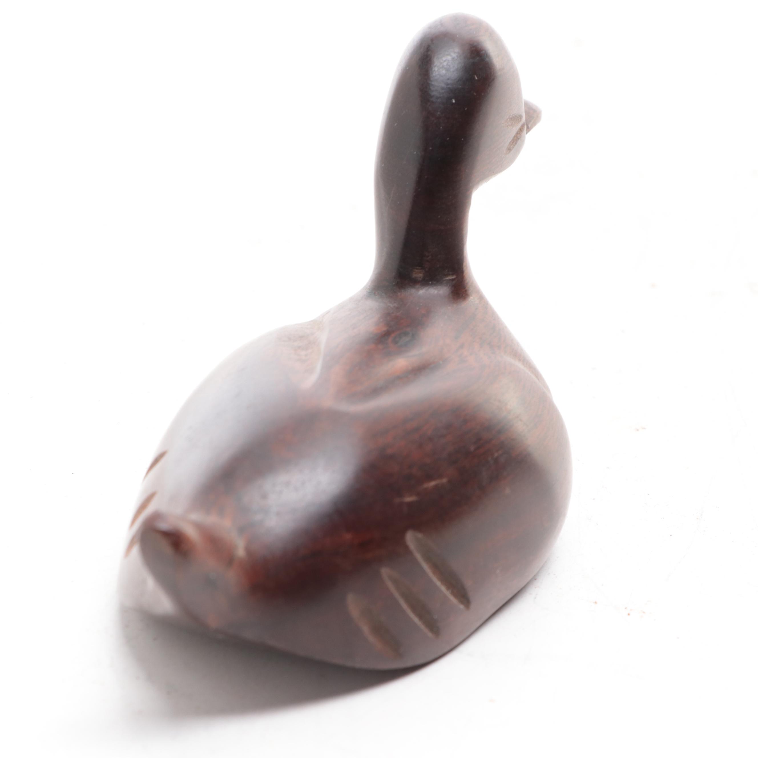 Old Port Brass Works Ducks with Animal Figurines, Mid to Late 20th Century