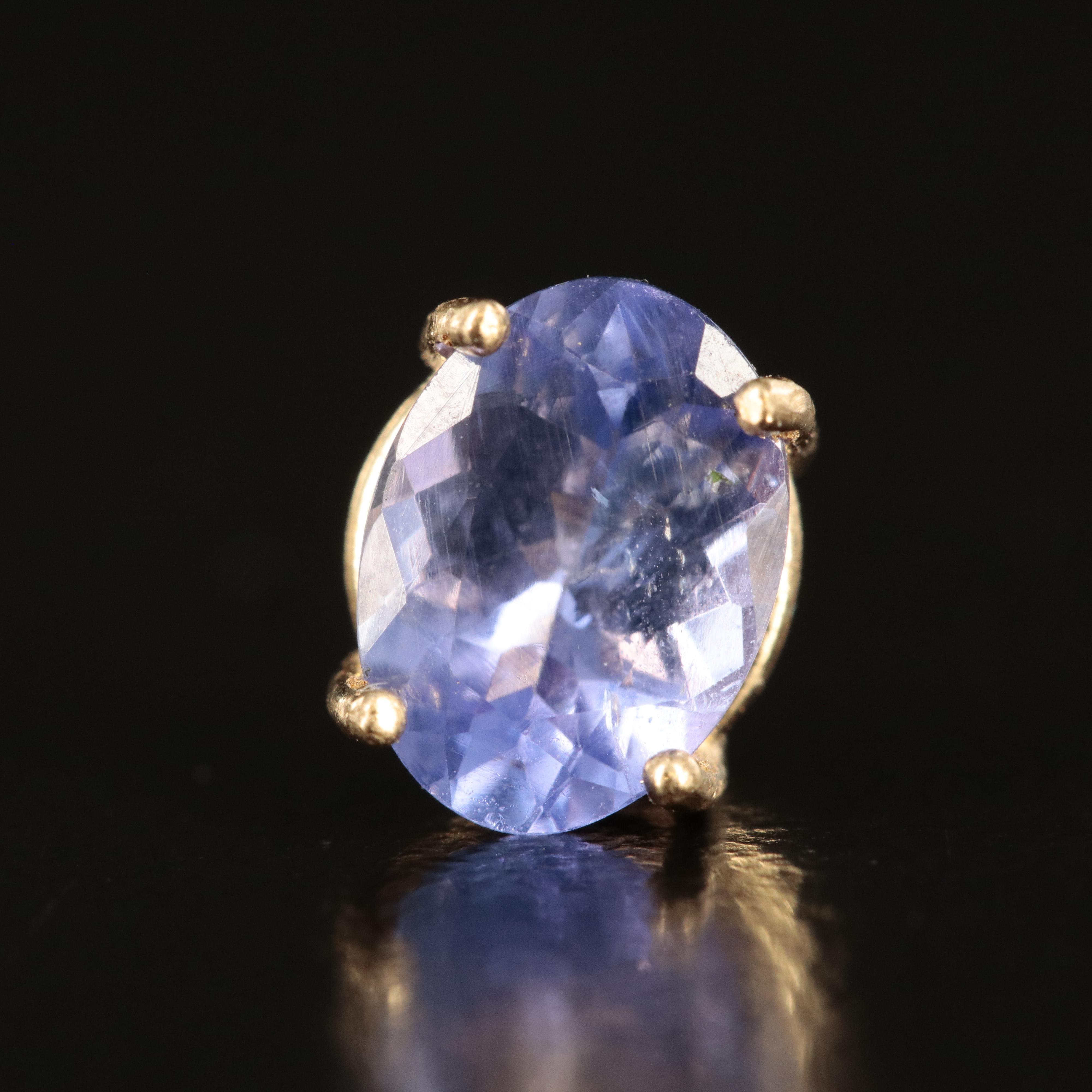 18K Tanzanite Stud Earrings