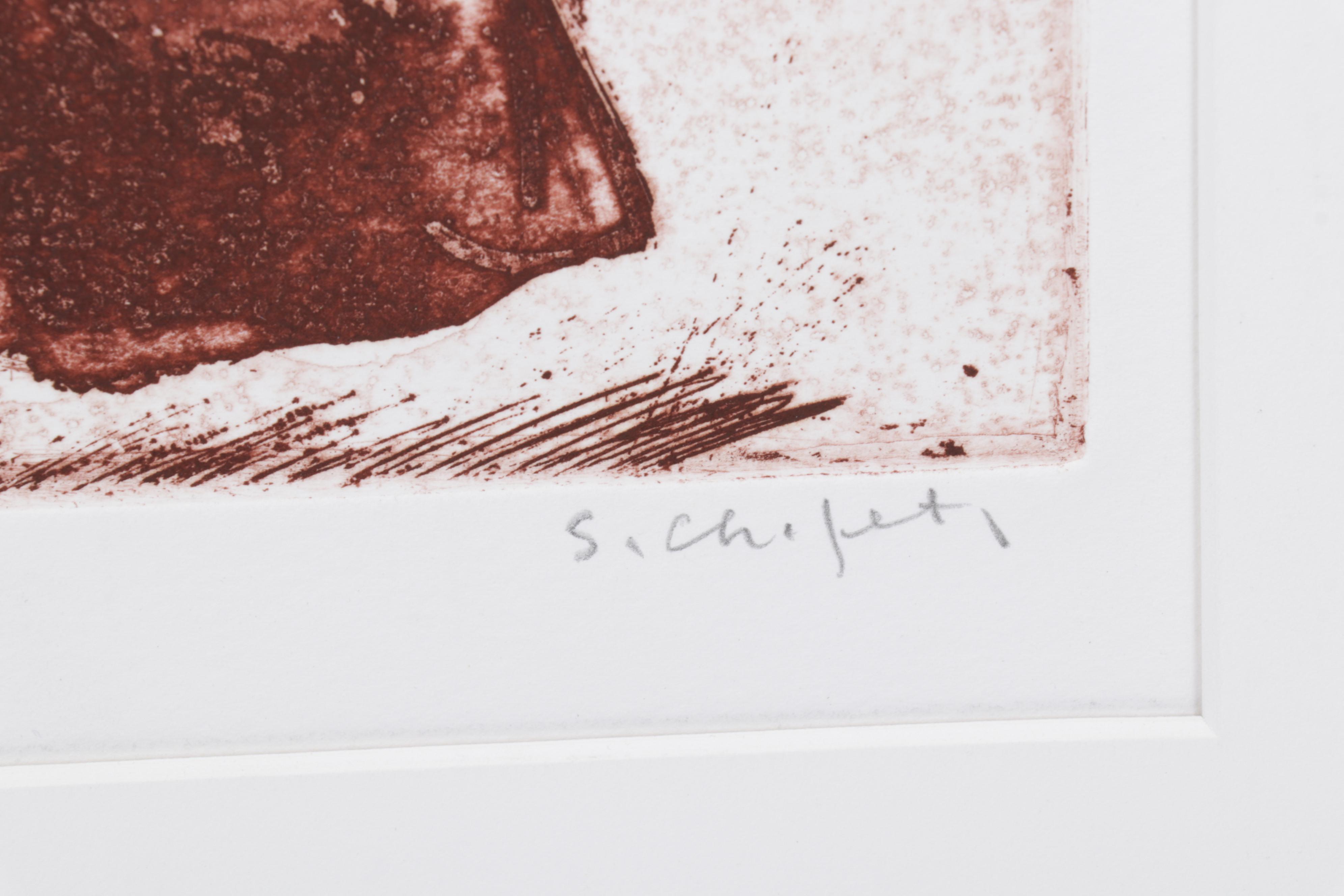 Sidney Chafetz Etching with Aquatint "Patriotism," 1970