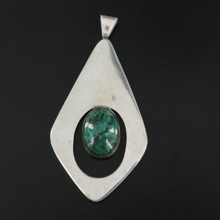 Sterling Eilat Stone Pendant