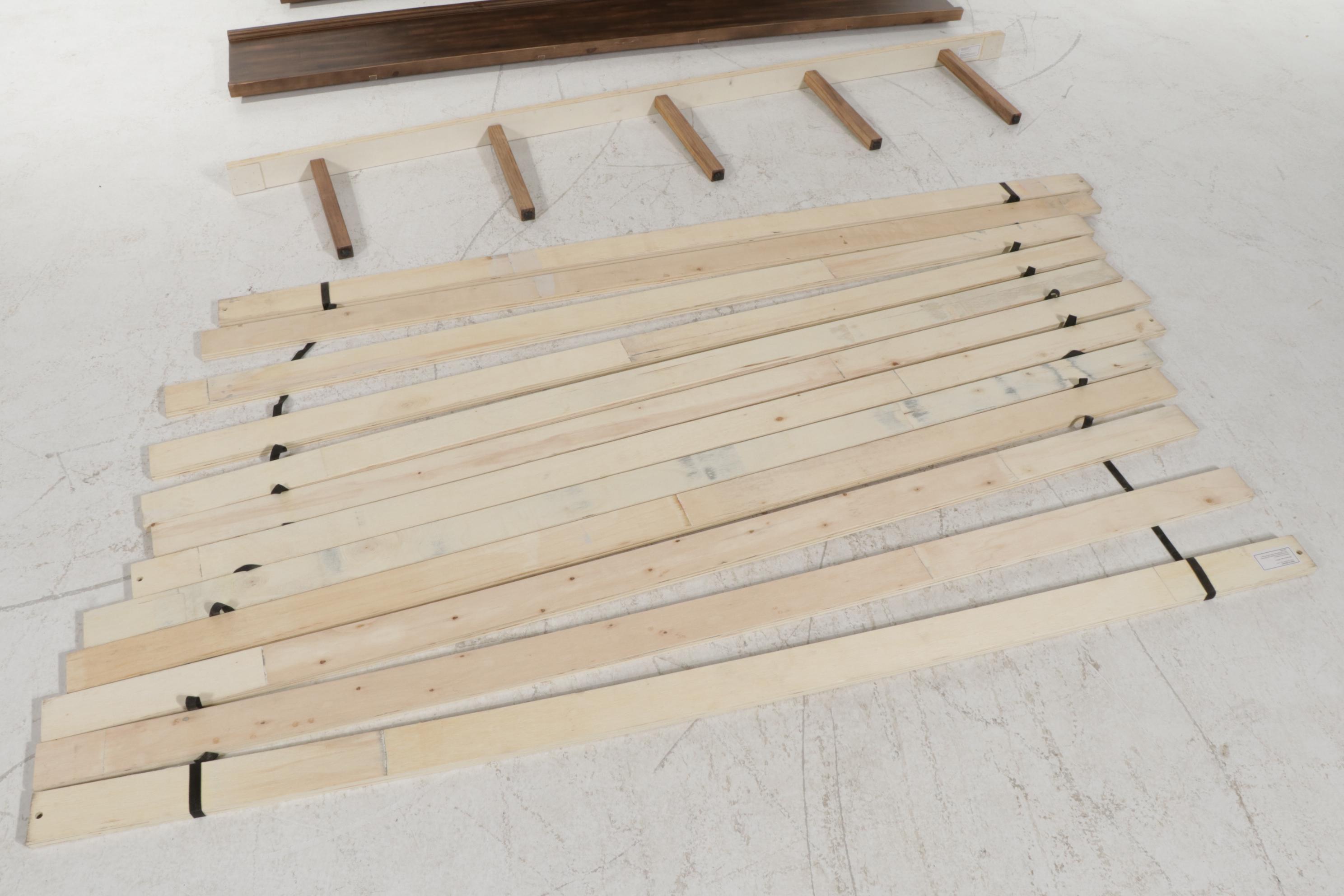 The Country Co. Farmhouse Style Wooden King Size Bed Frame