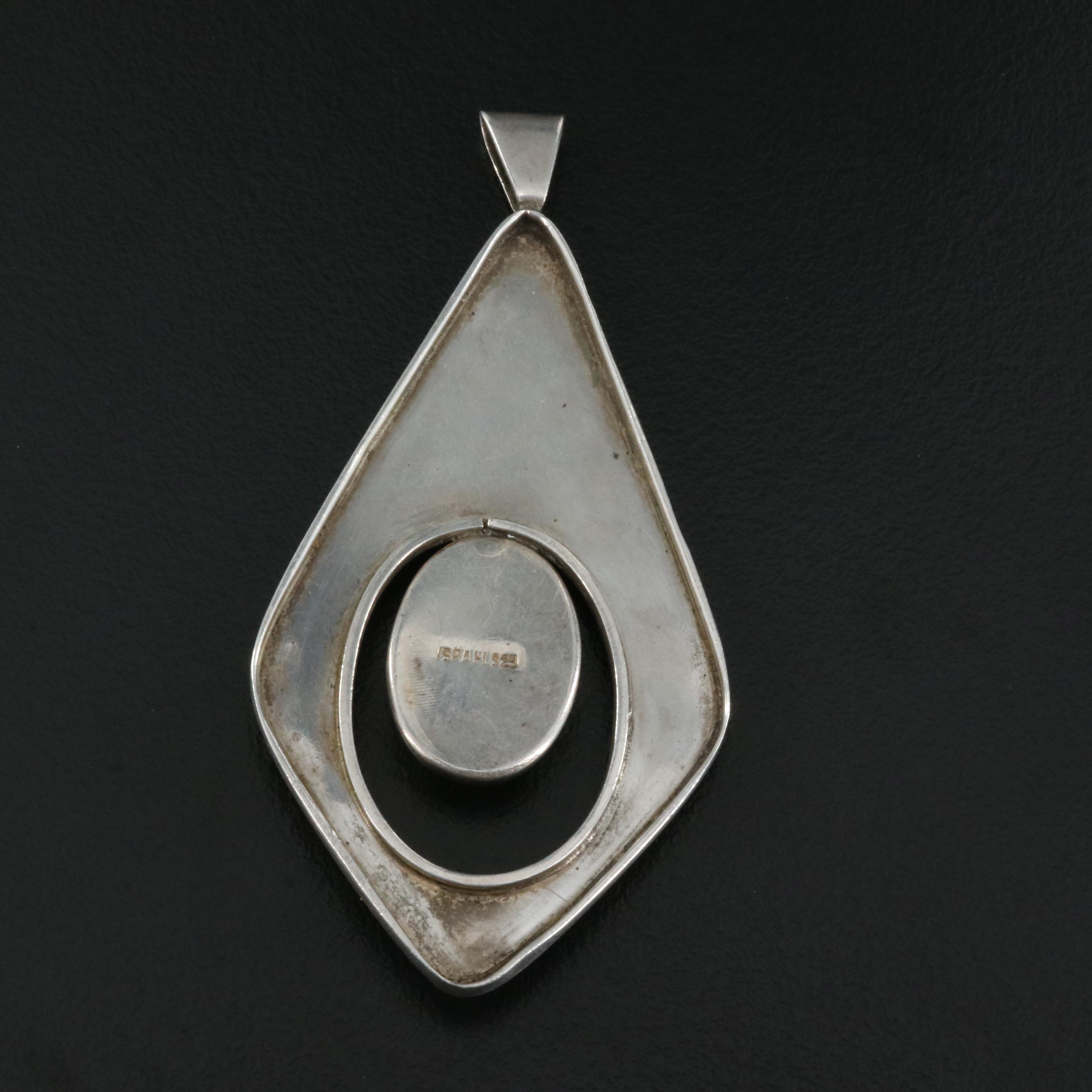 Sterling Eilat Stone Pendant