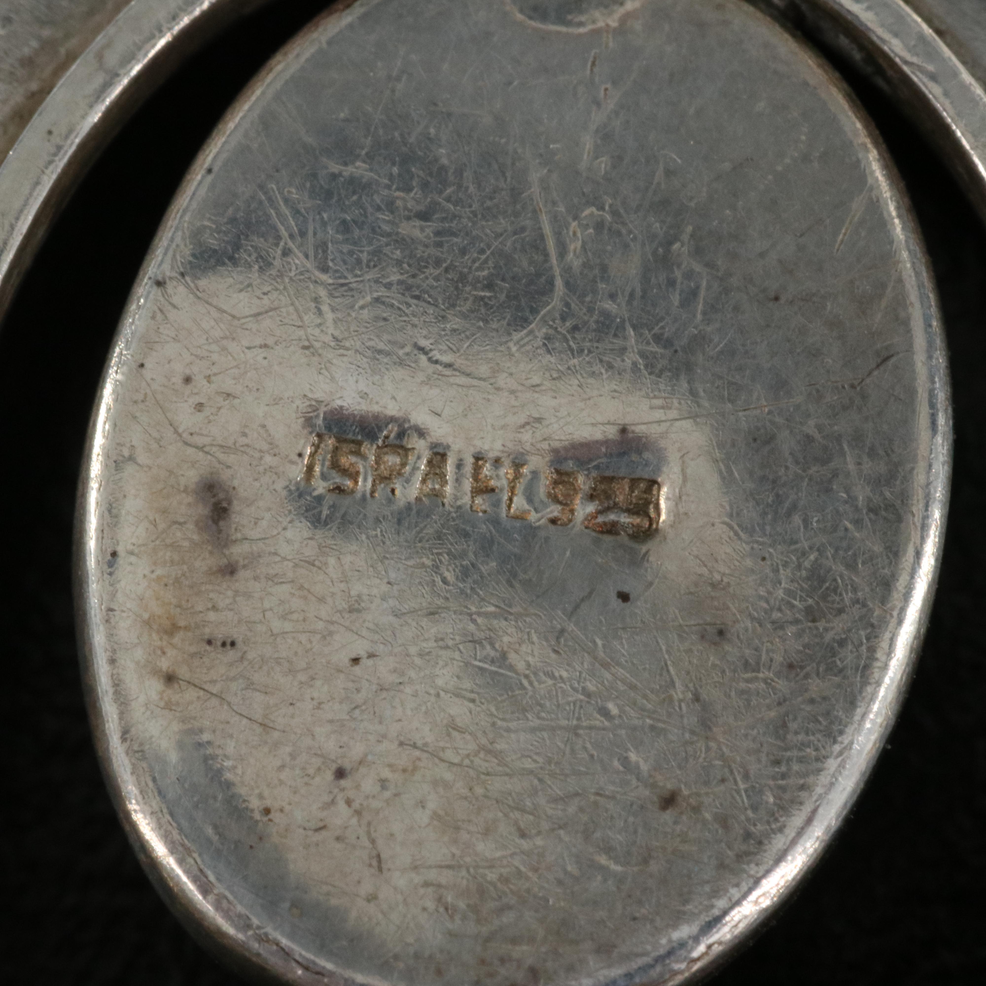 Sterling Eilat Stone Pendant