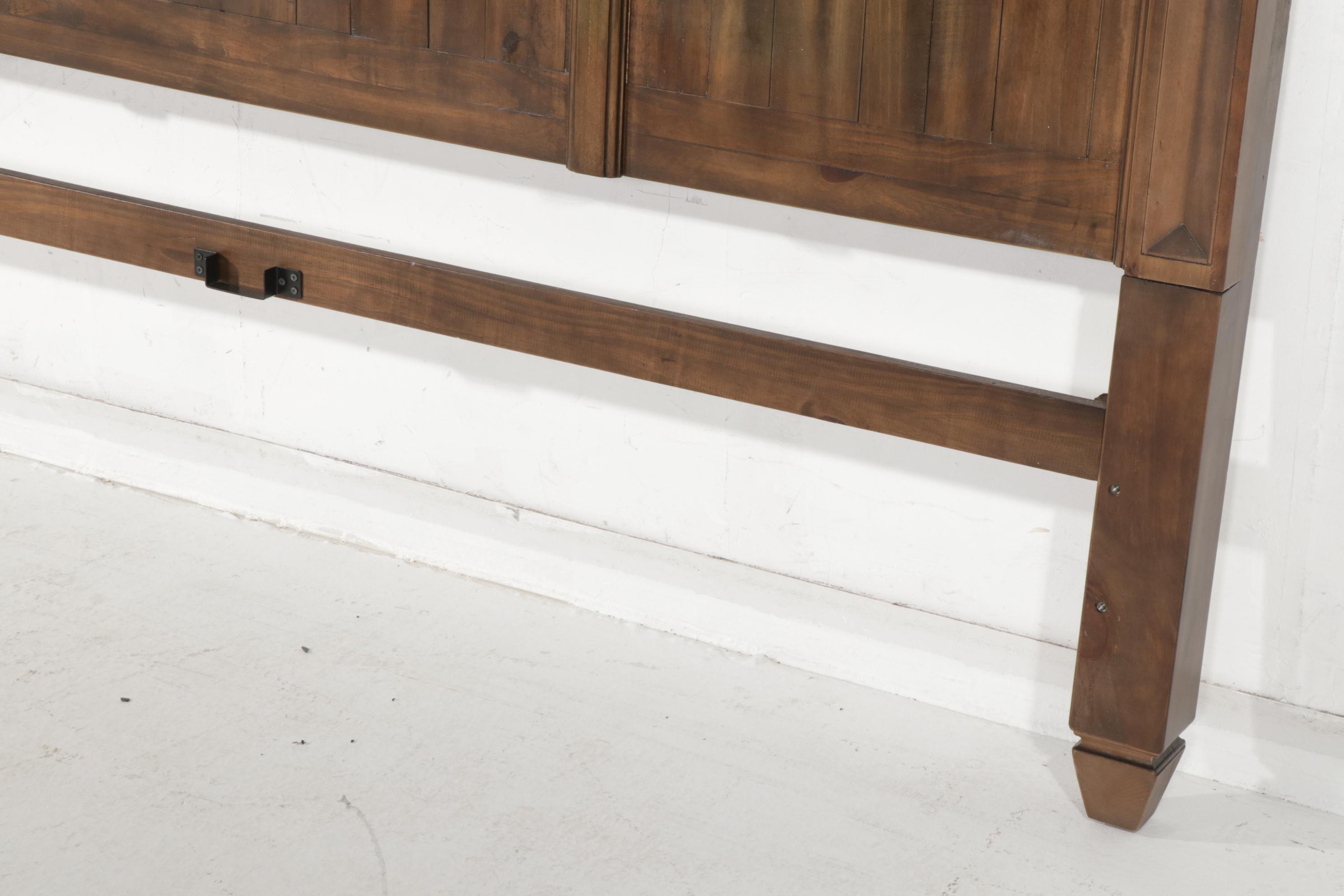 The Country Co. Farmhouse Style Wooden King Size Bed Frame