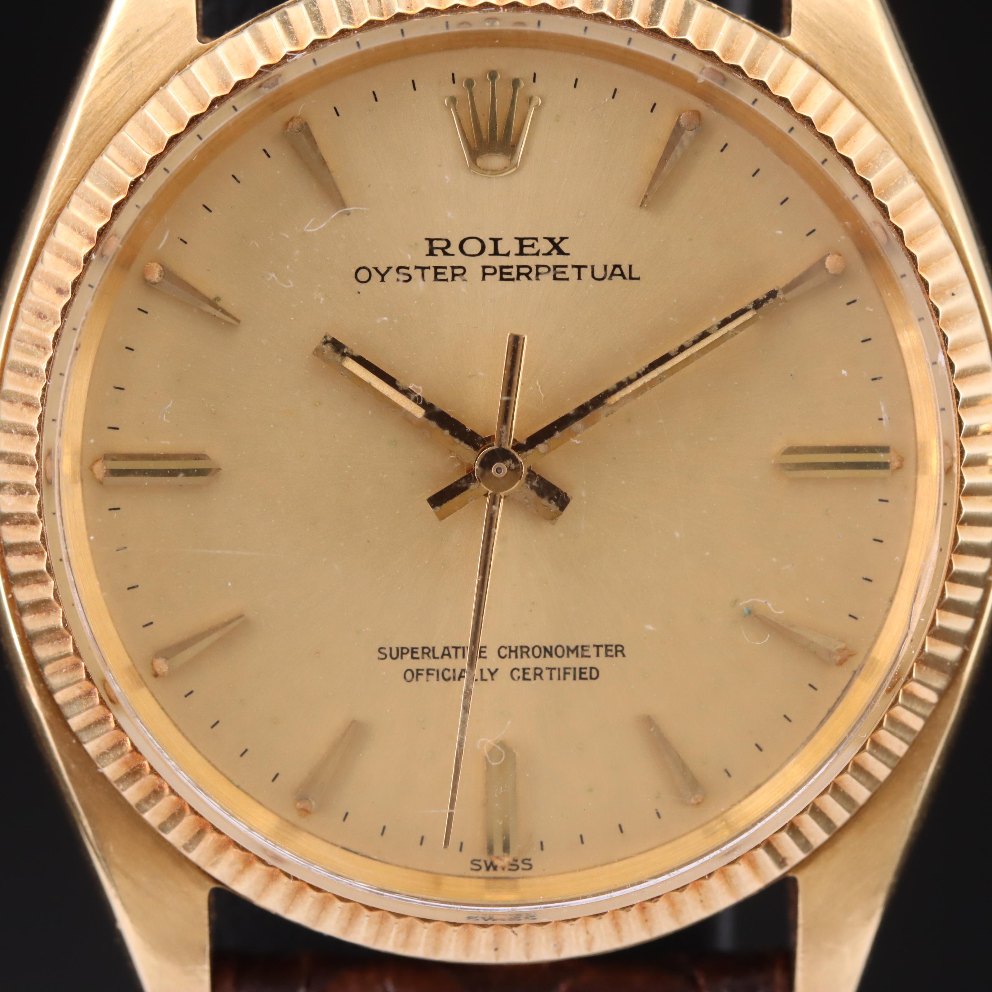 1958 - 59 18K Rolex Oyster Perpetual 34 Watch
