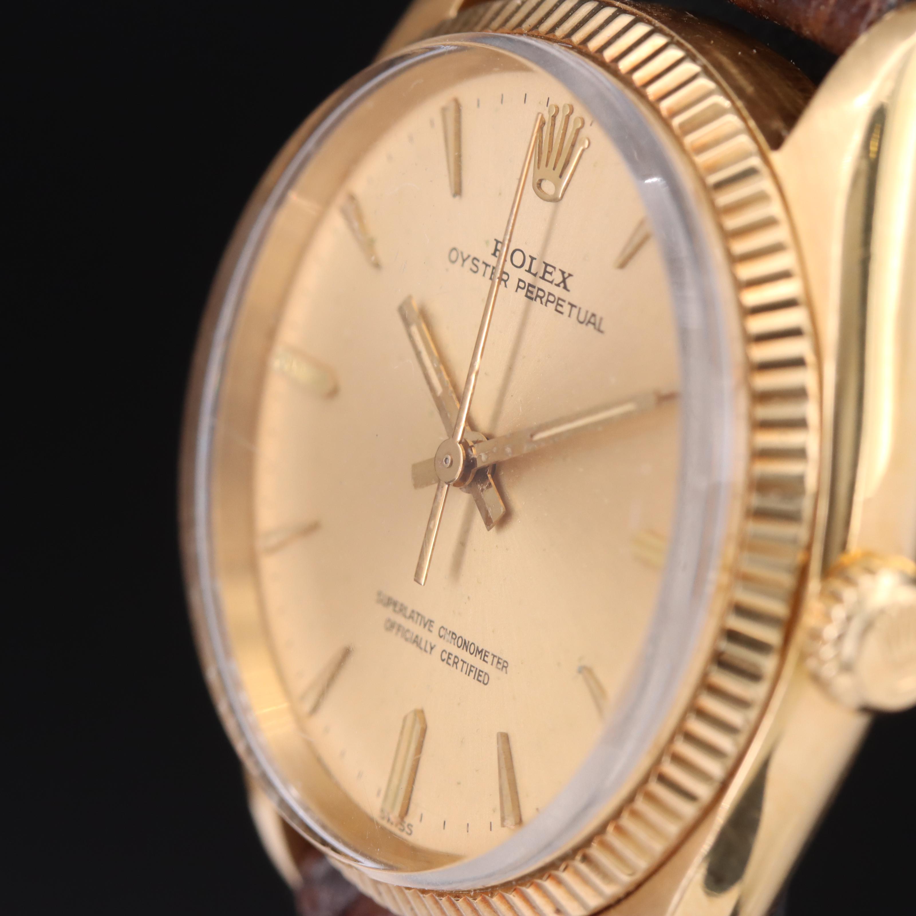 1958 - 59 18K Rolex Oyster Perpetual 34 Watch