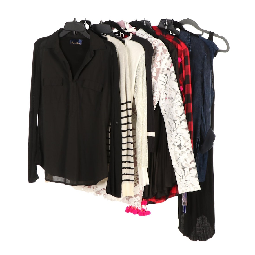 Assorted Women's Clothing Including Dresses, Tops, Blouses and More
