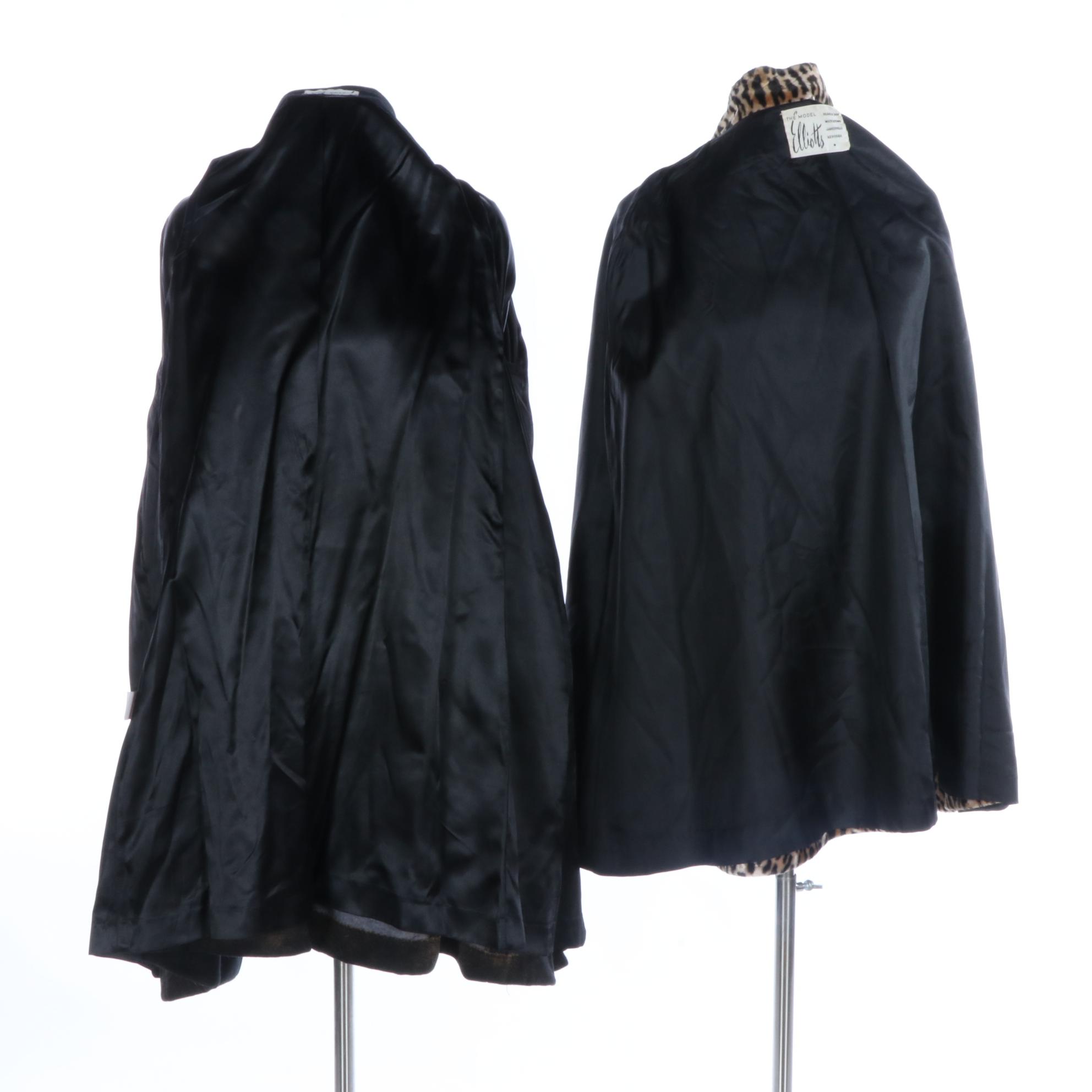 Elliotts and Sherwood Capes in Black and Cheetah Print