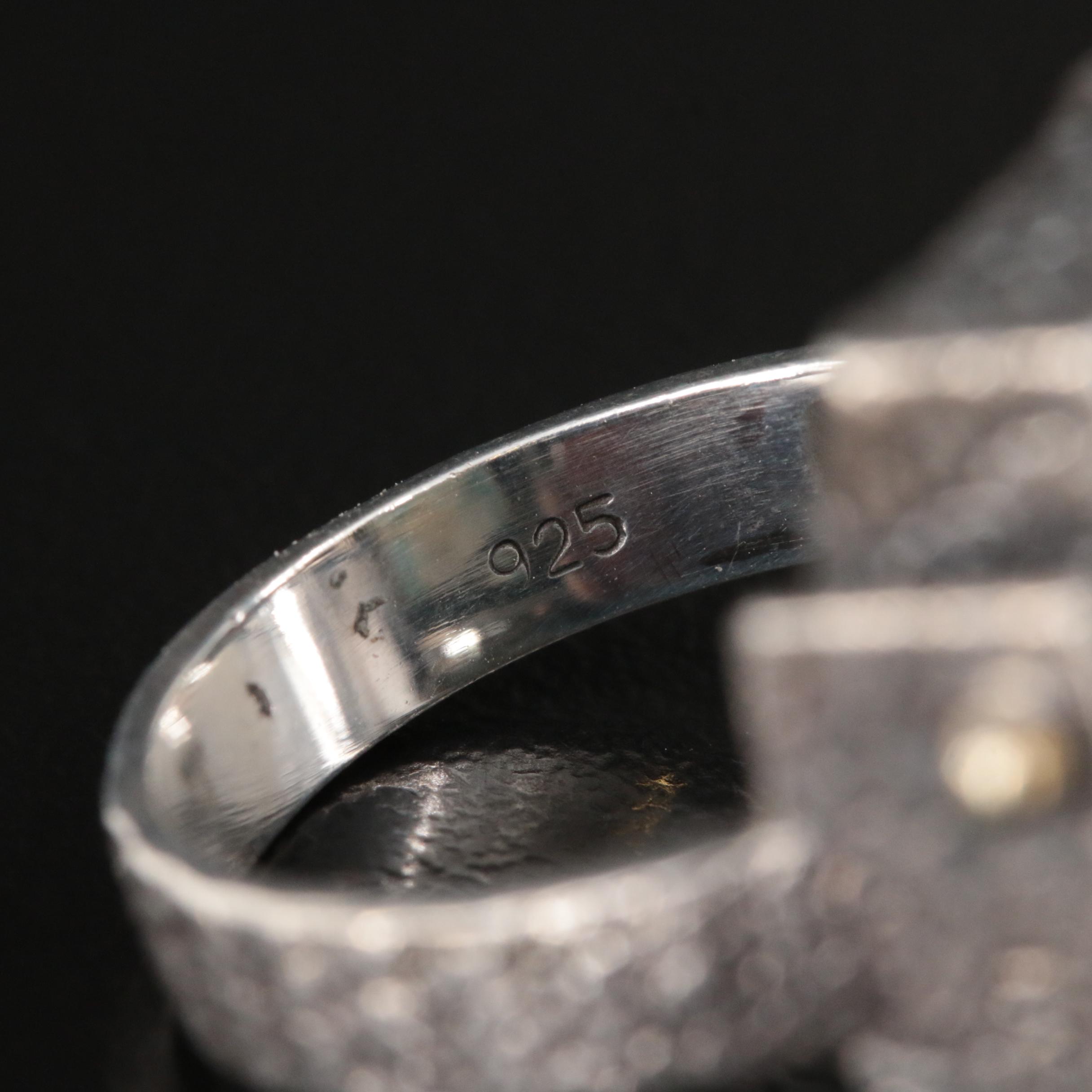 Studio Style Sterling Turquoise Ring Attributed to Kai Hill