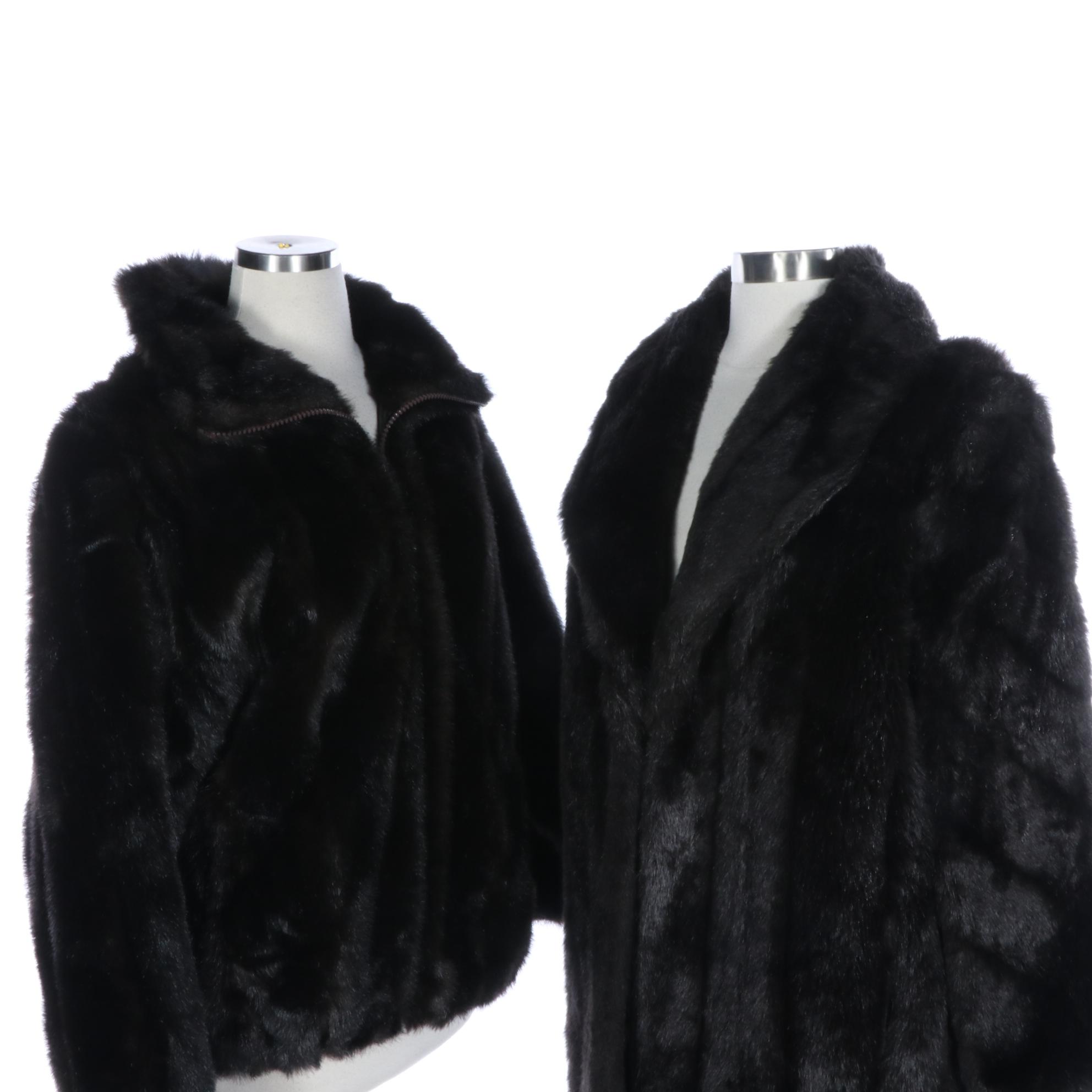 Olympia and Monterey Mills Faux Fur Synthetic Pile Coats