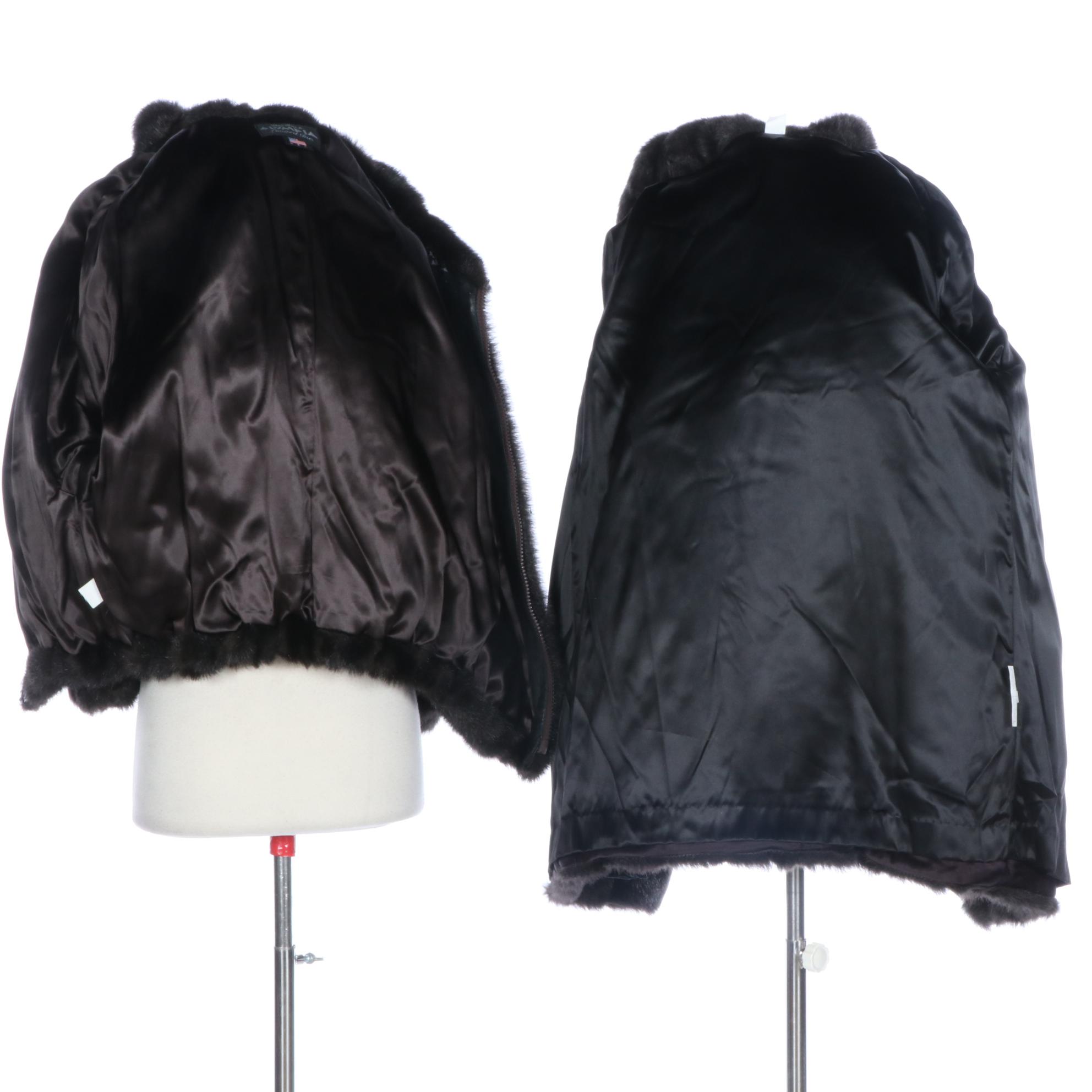 Olympia and Monterey Mills Faux Fur Synthetic Pile Coats