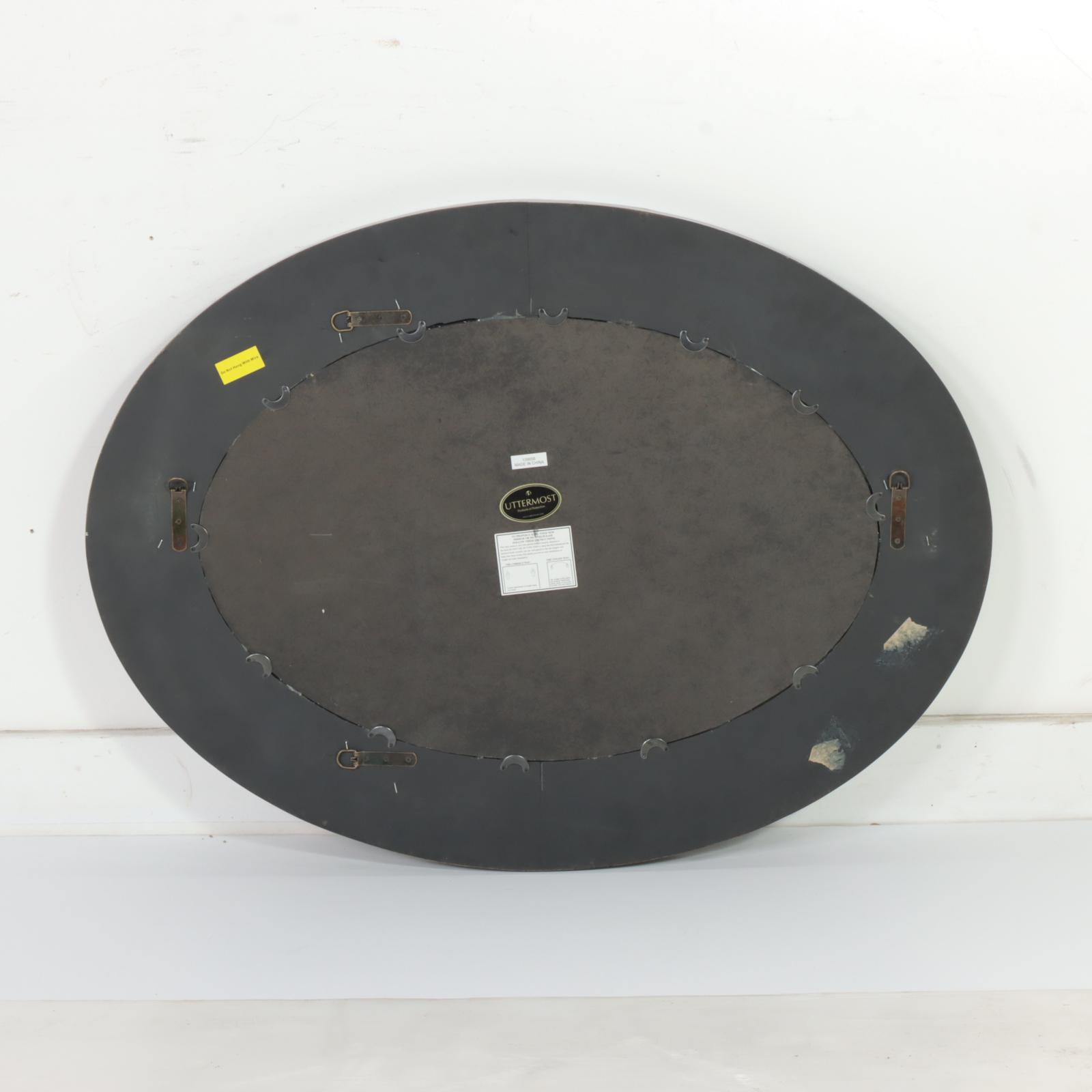 Uttermost "Coretta" Oval Mirror in Distressed Chestnut Finish