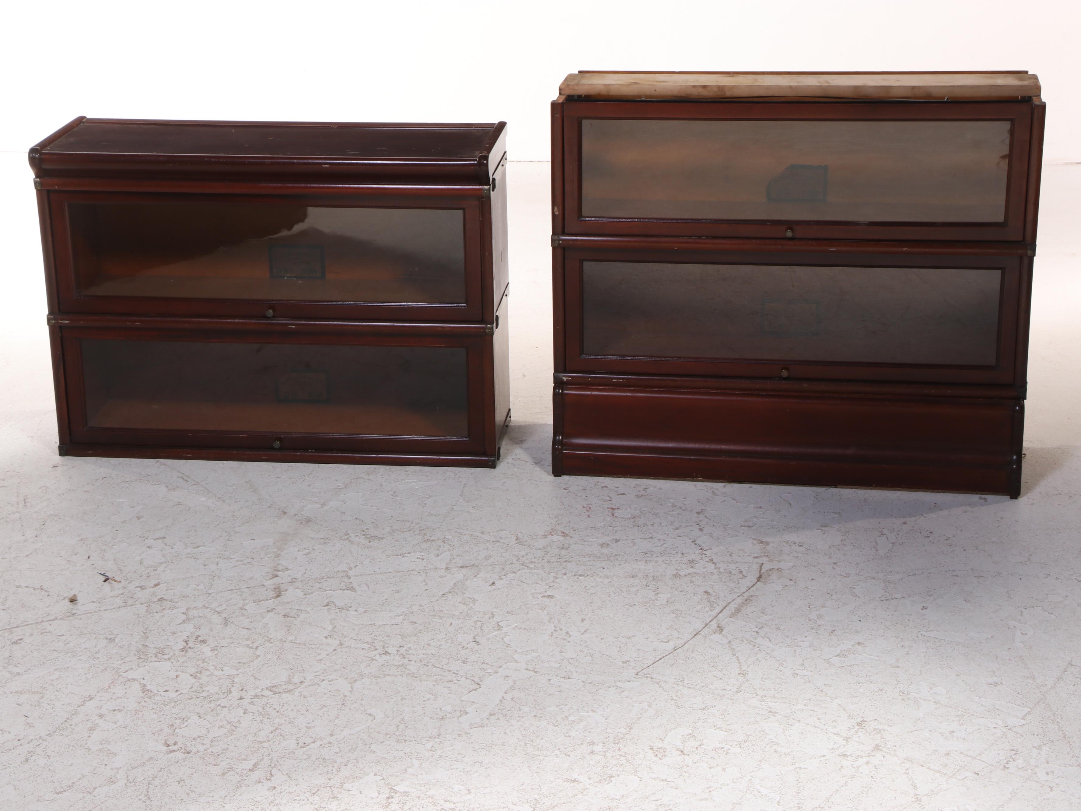 The Globe-Wernicke Co. Mahogany Finish Four-Stack Barrister's Bookcase