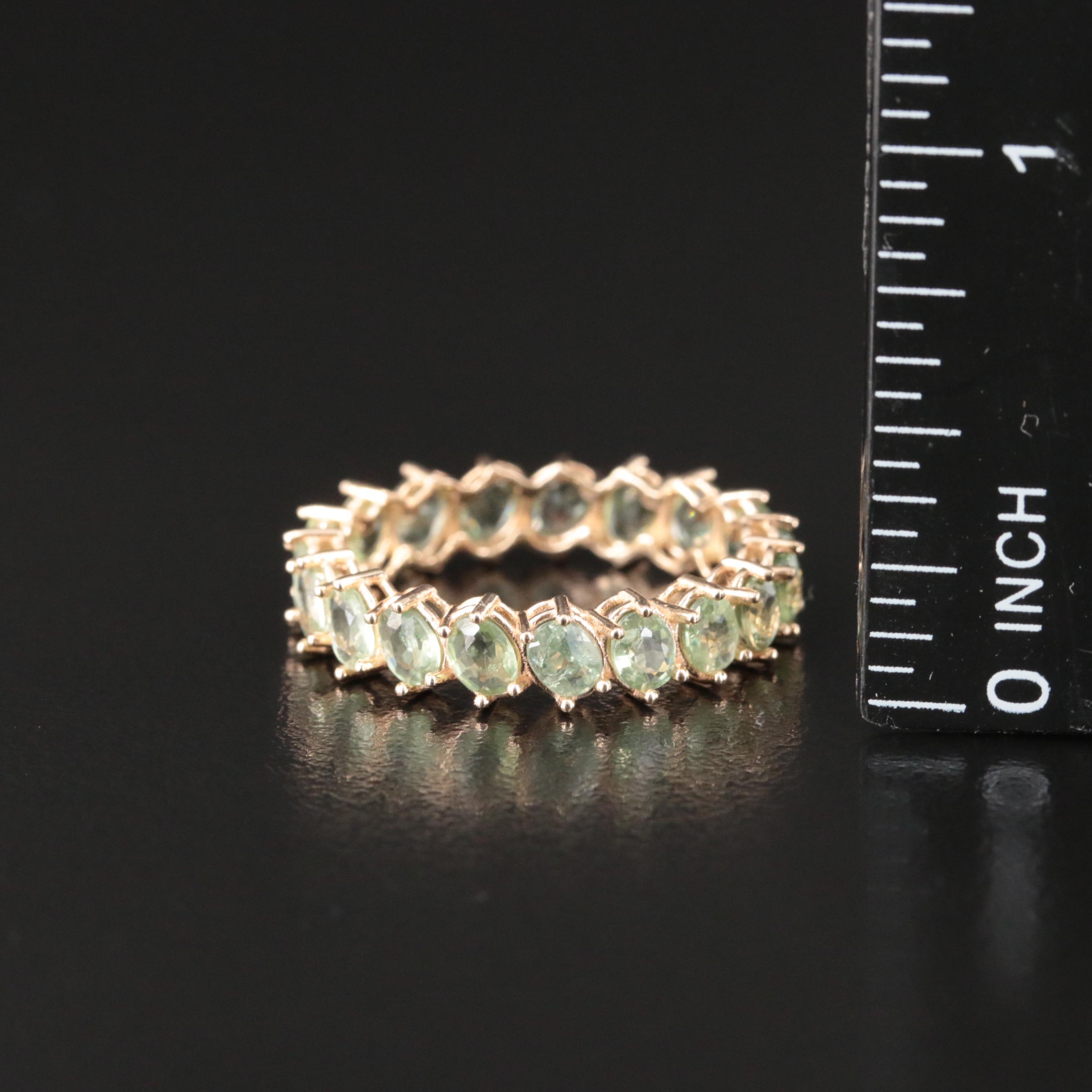 14K Alexandrite Eternity Band