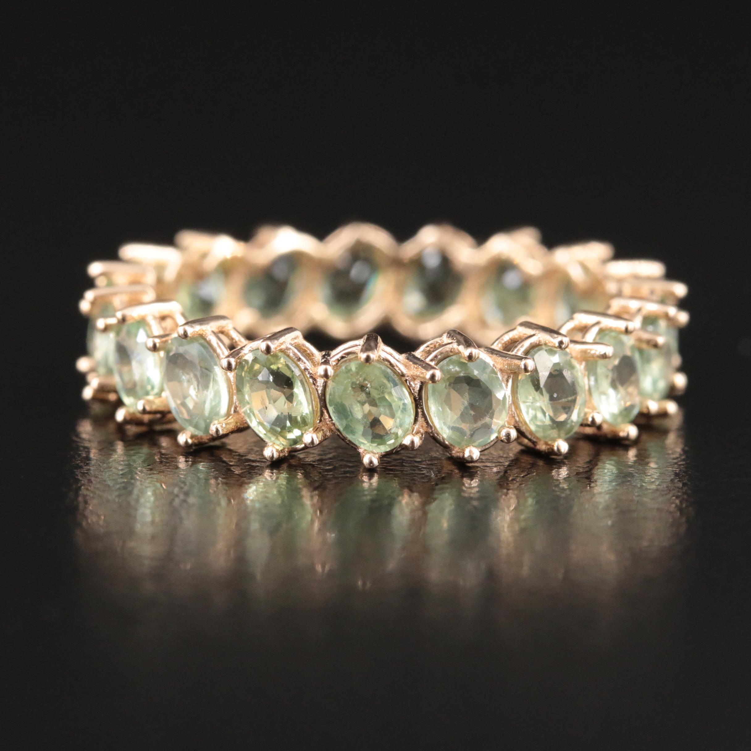 14K Alexandrite Eternity Band