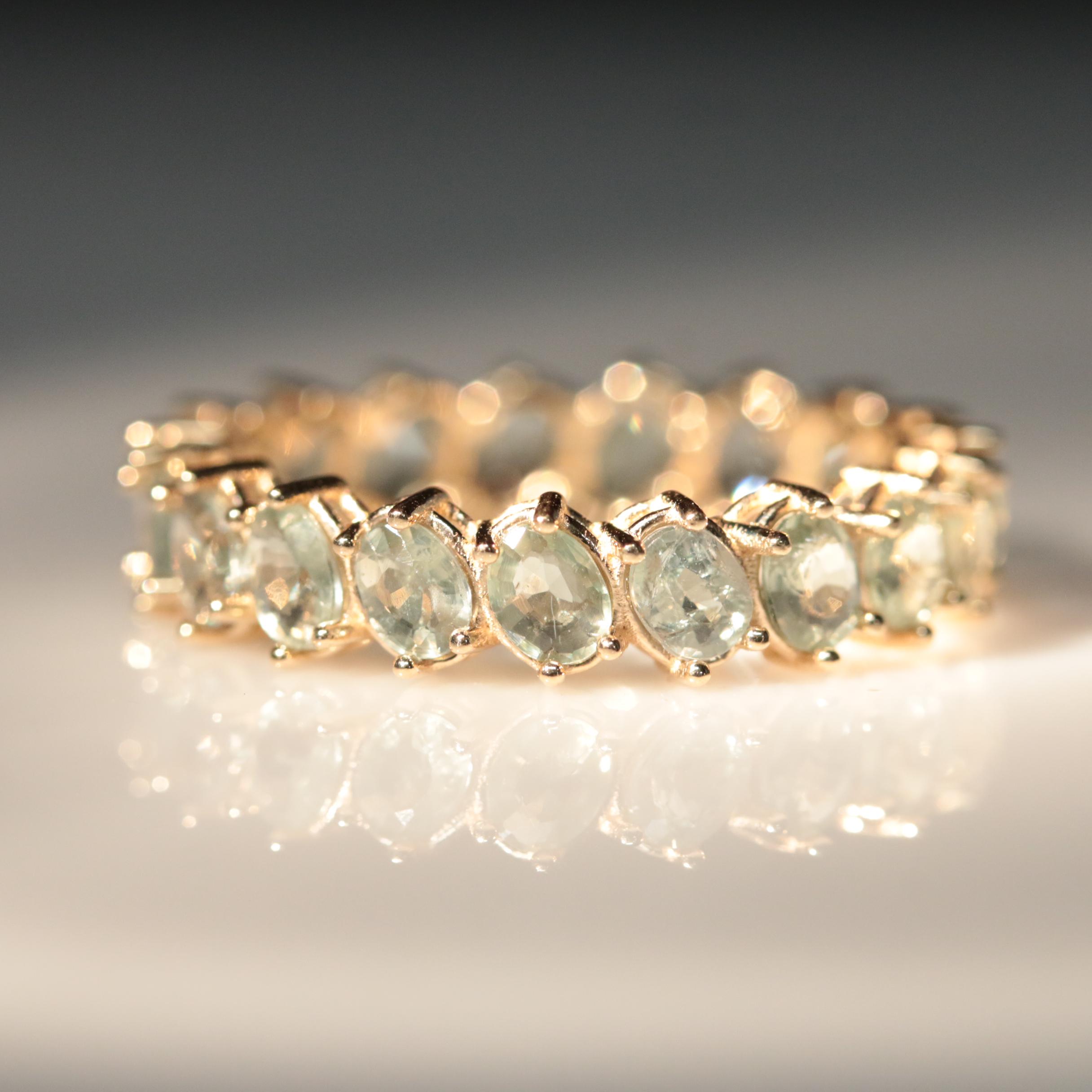 14K Alexandrite Eternity Band