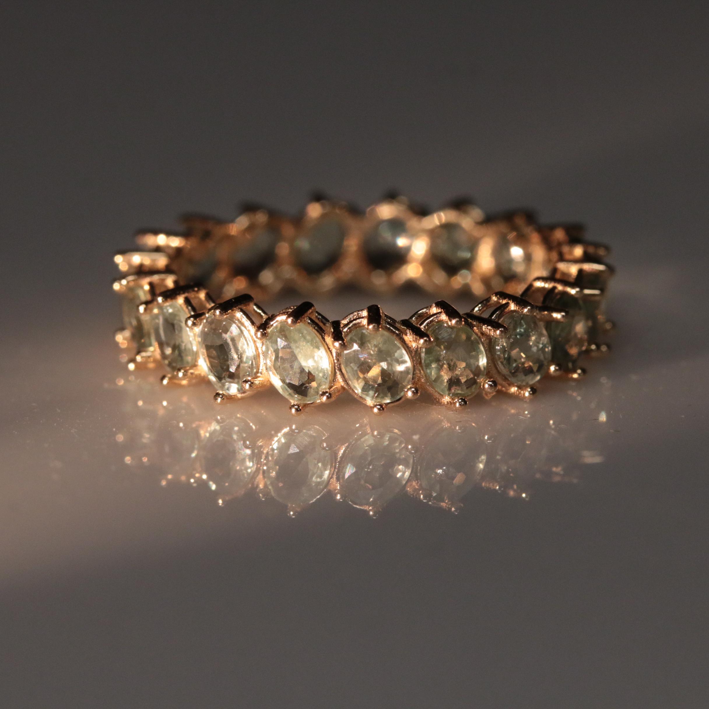 14K Alexandrite Eternity Band