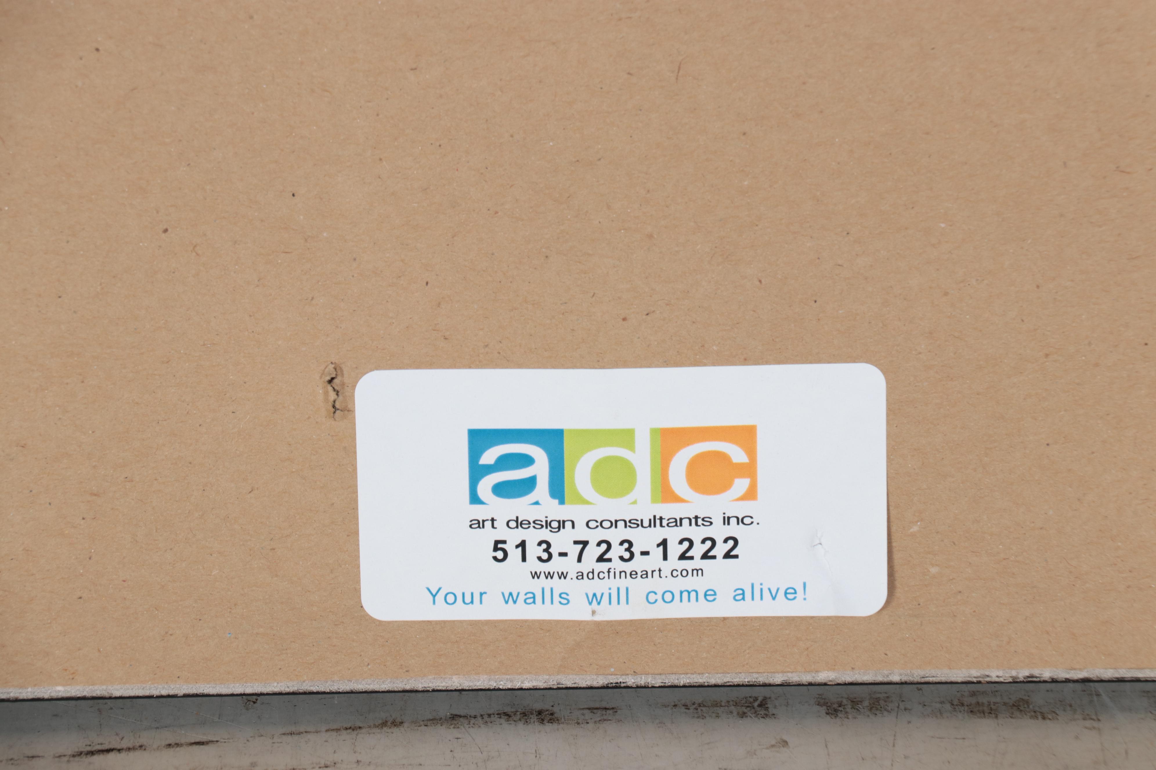 Large-Scale Oil Painting of Marsh Landscape, 21st Century