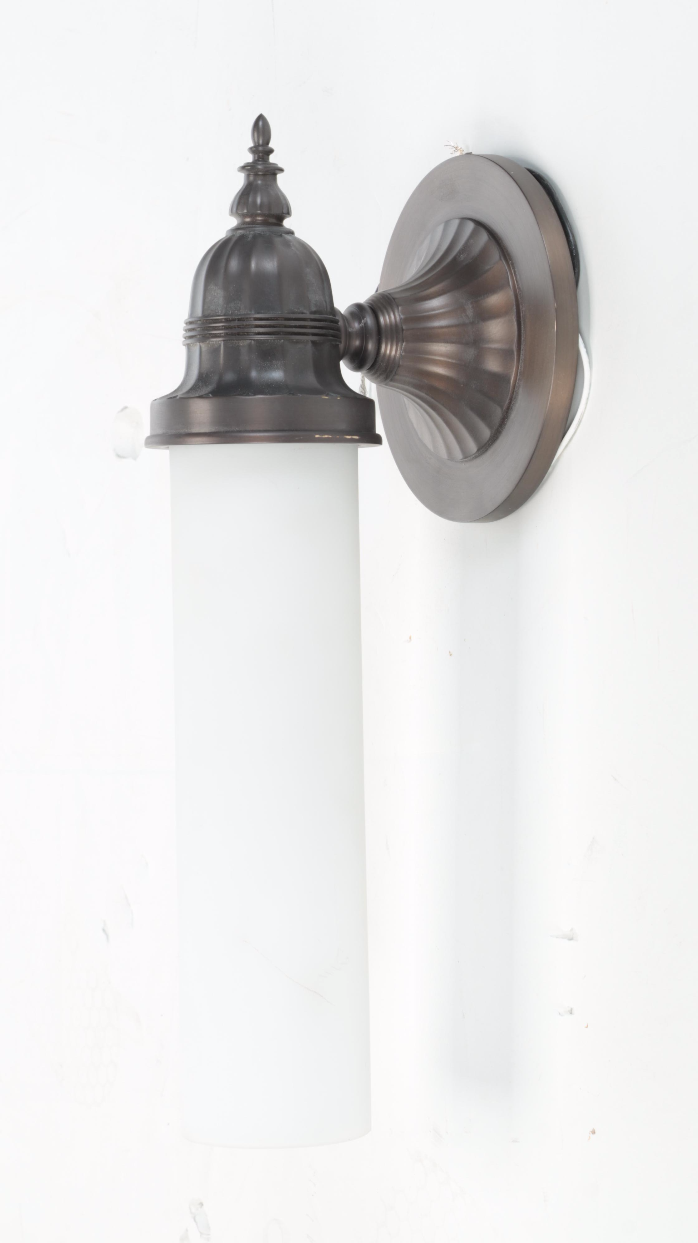 Encompass Lighting Group Glass and Metal Wall Sconces and Pendant Lights