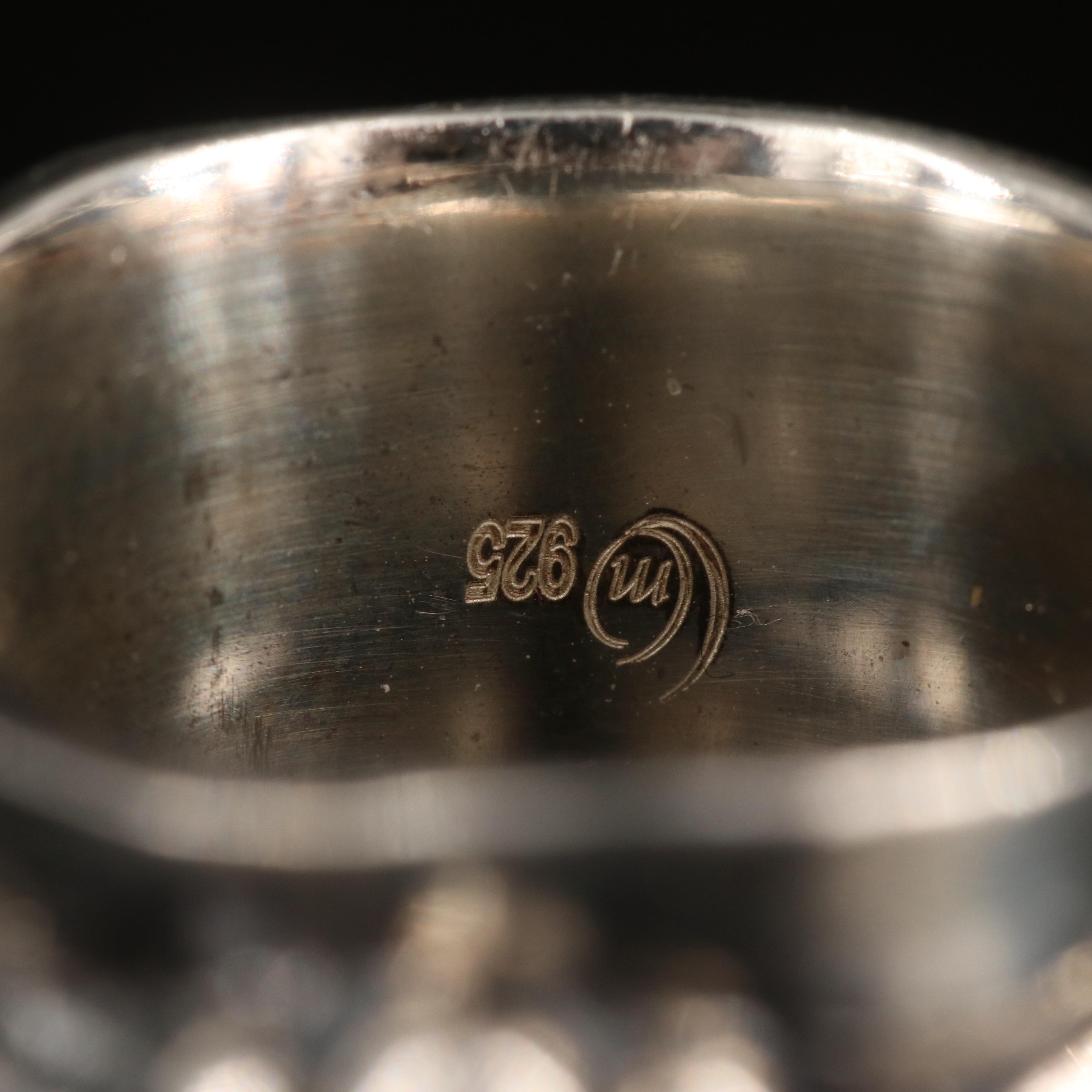 Sterling Ring with Granulated Detail