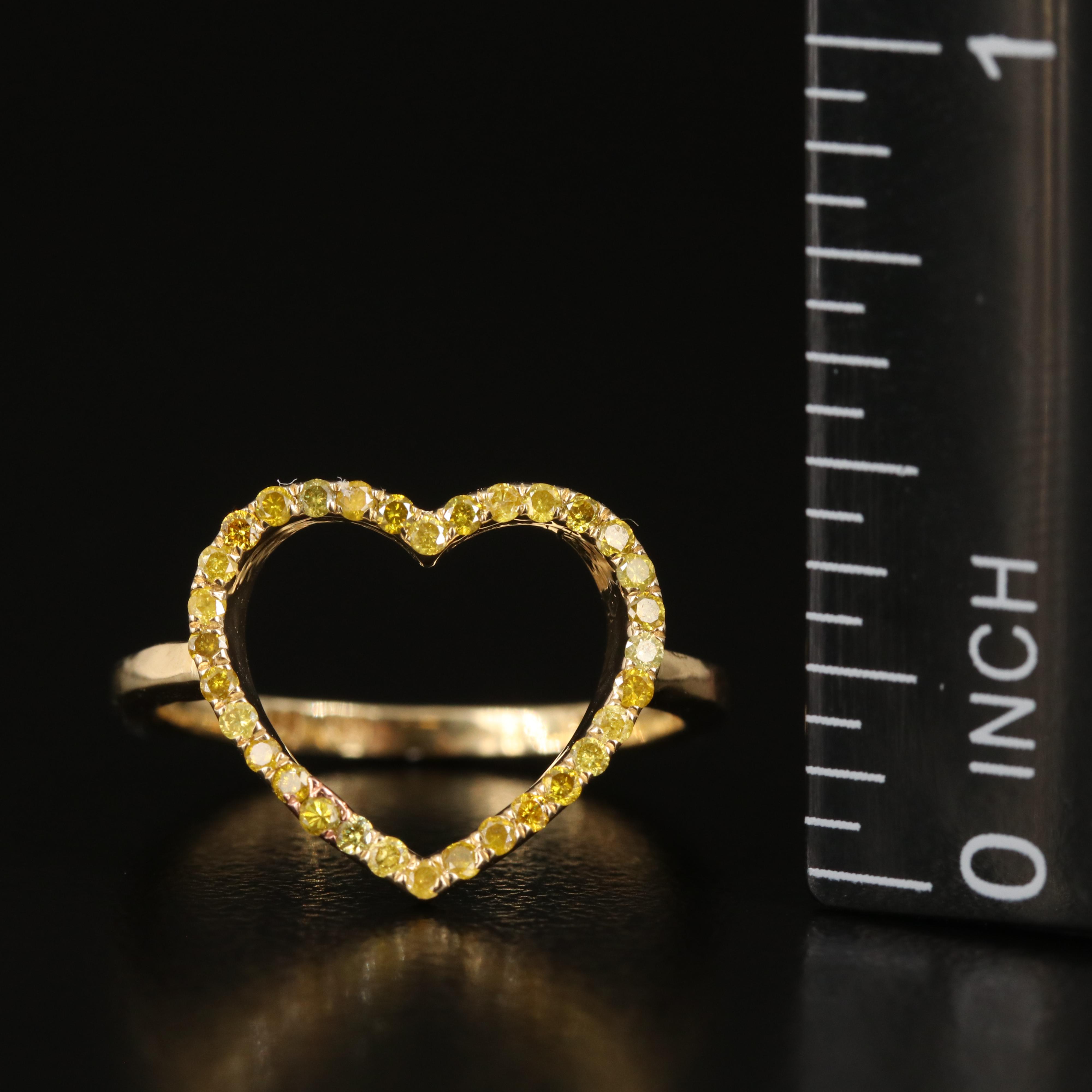 14K 0.32 CTW Diamond Heart Ring