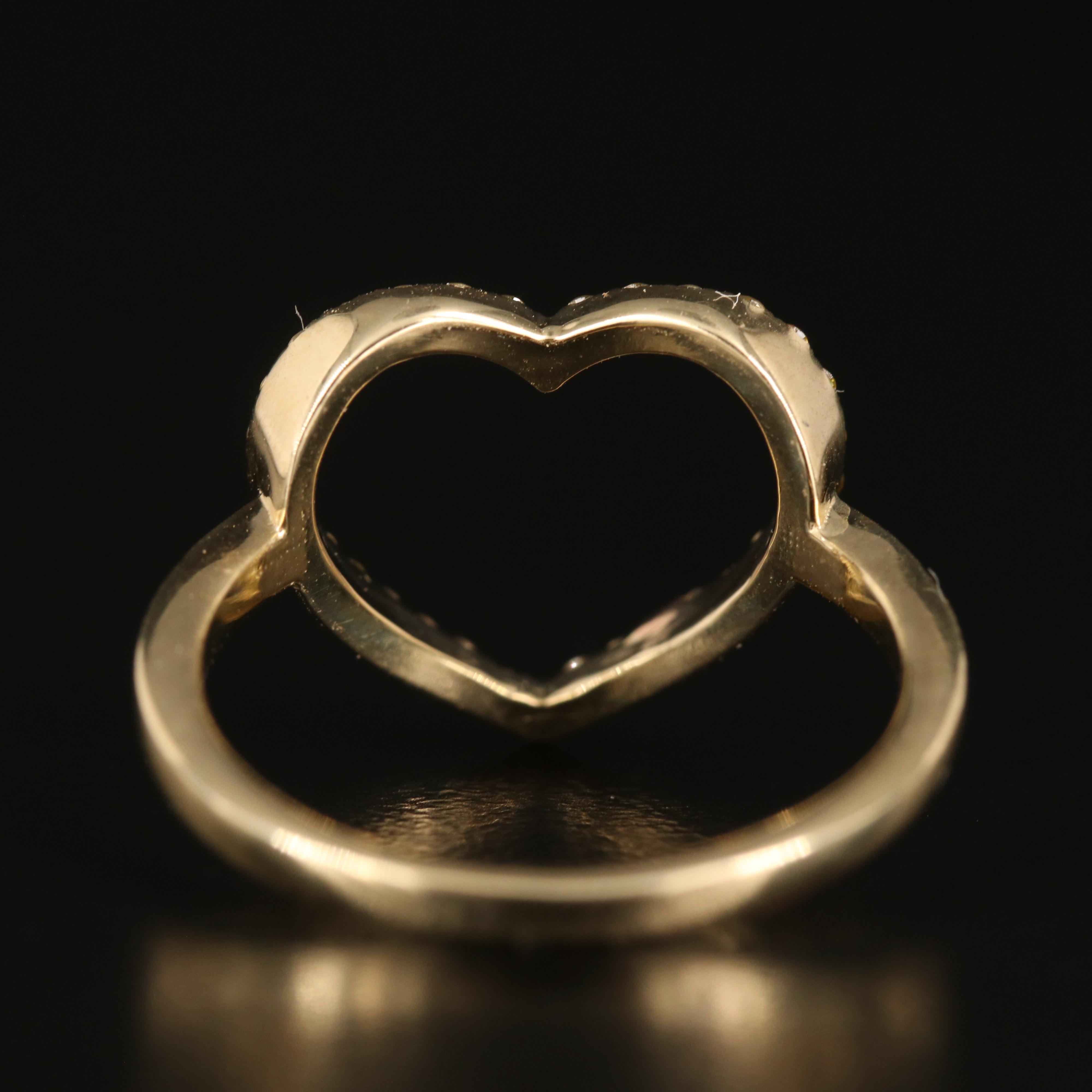 14K 0.32 CTW Diamond Heart Ring