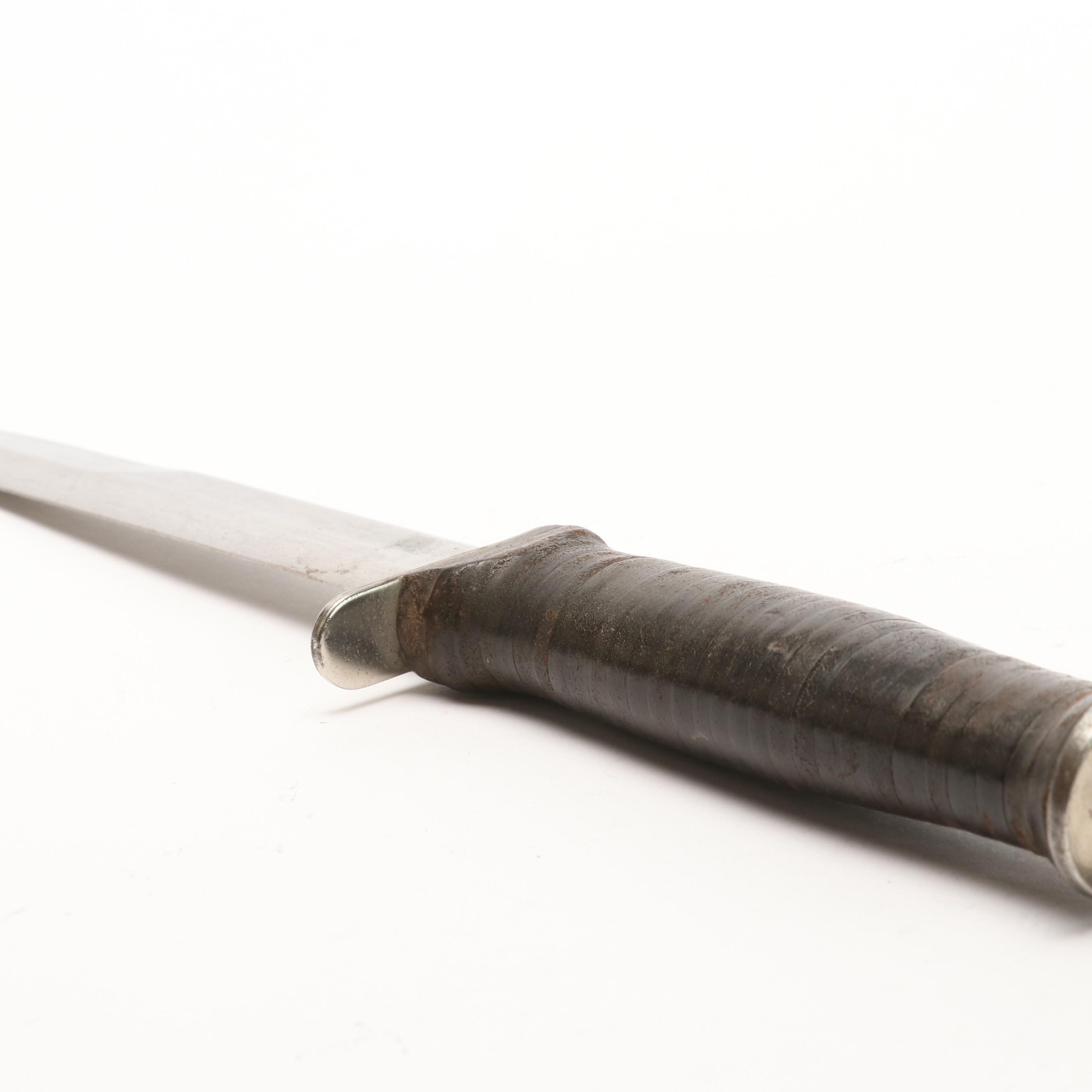 Group of Five Various Bayonets with Sheaths Including Vietnam Era USM8A1