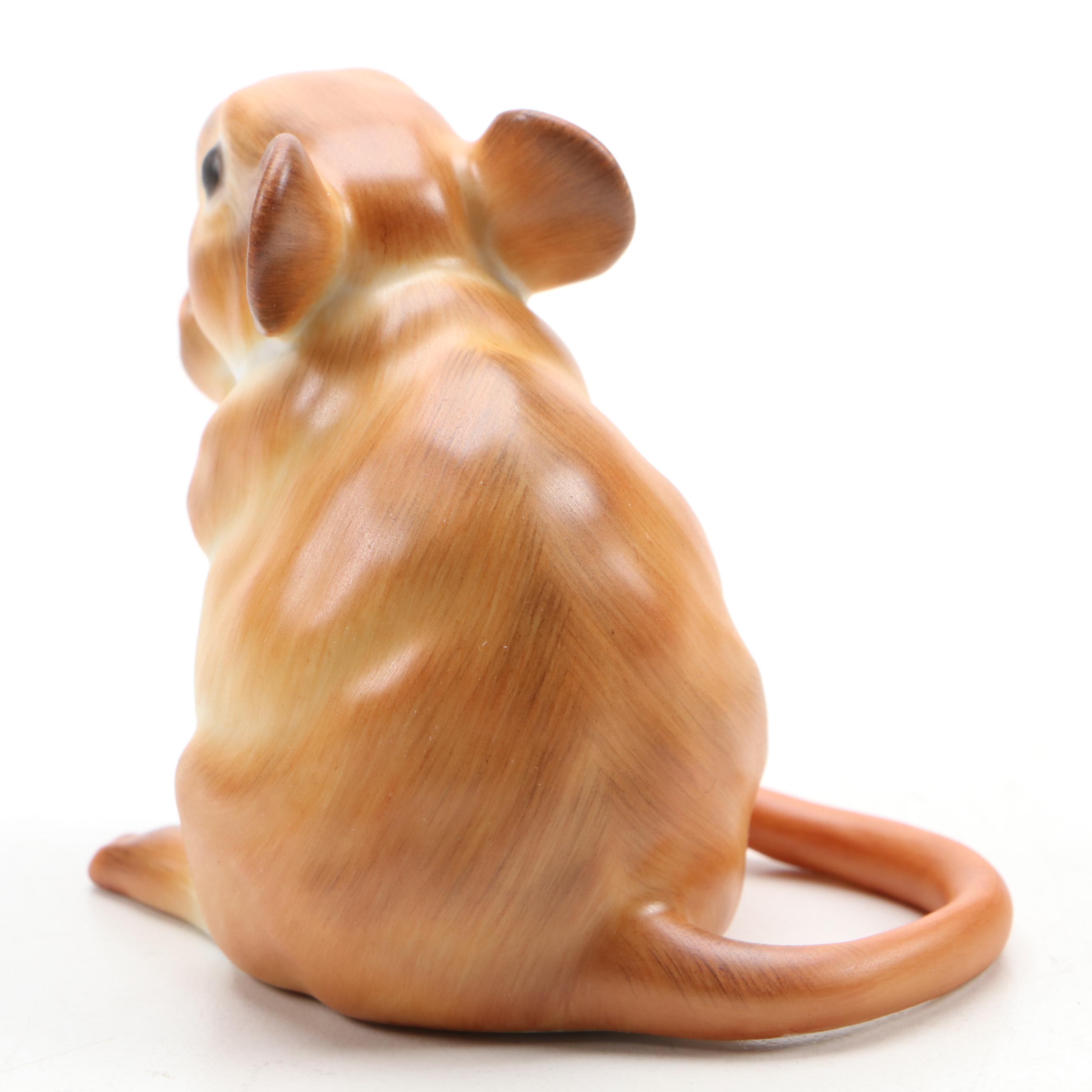 Herend Guild Natural "Meadow Mouse" Porcelain Figurine, 2008