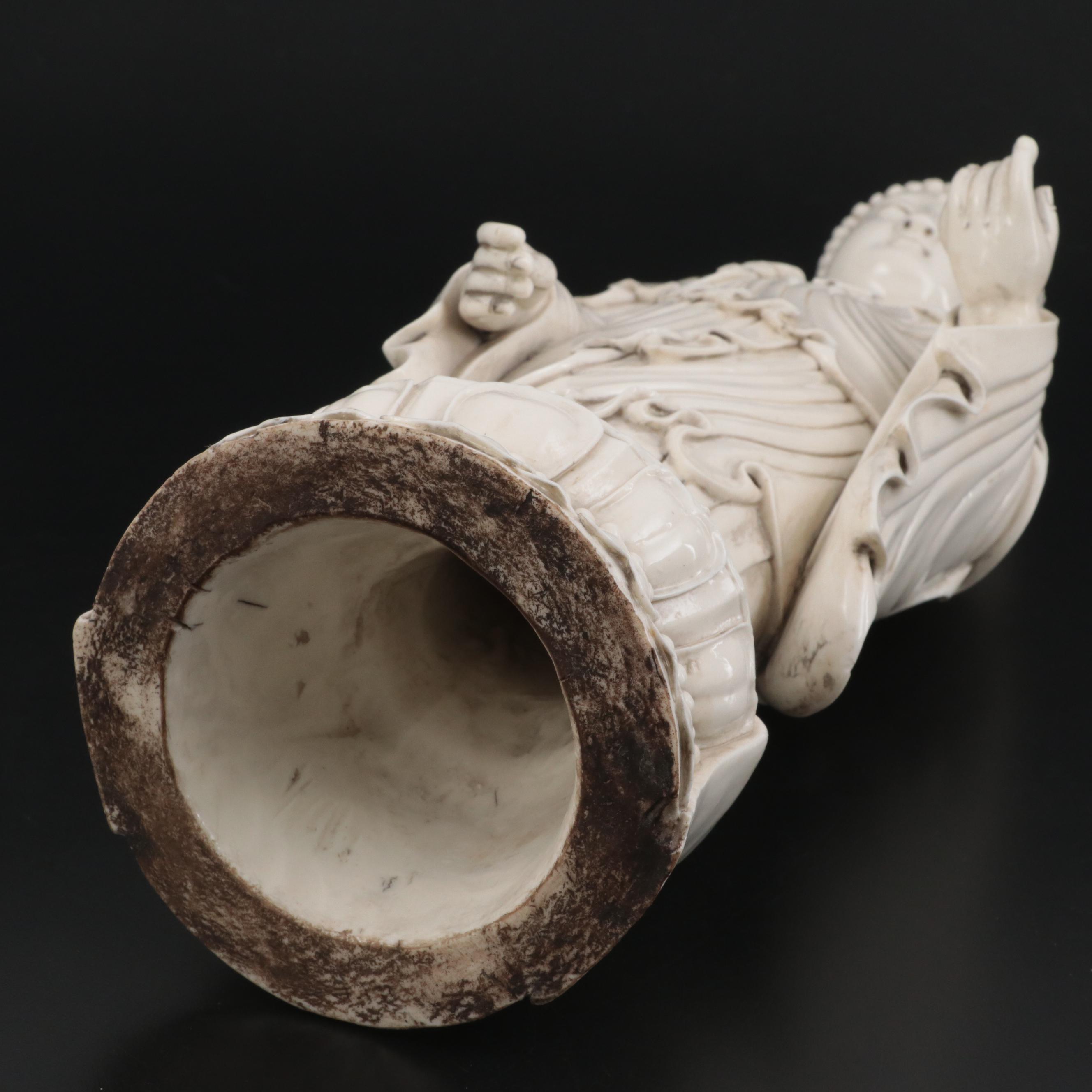 Chinese Dehua Porcelain Figurine of Standing Buddha