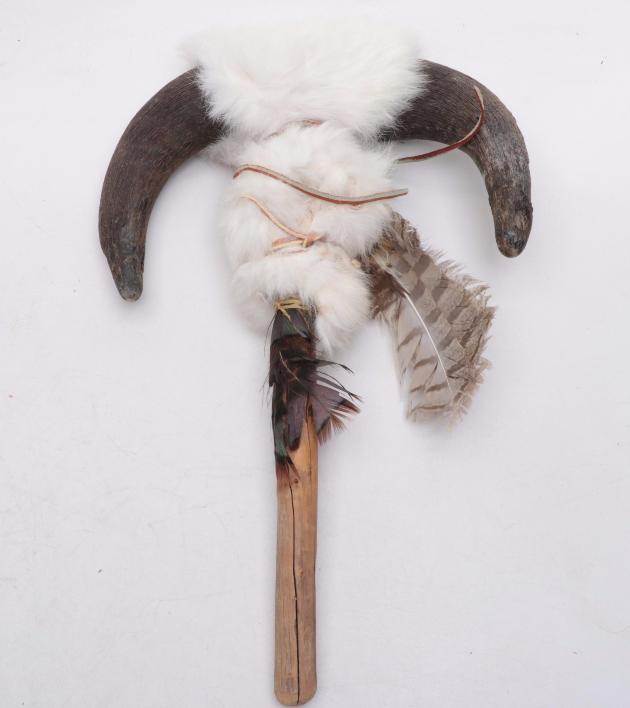 Native American Style Ceremonial Sticks and Club