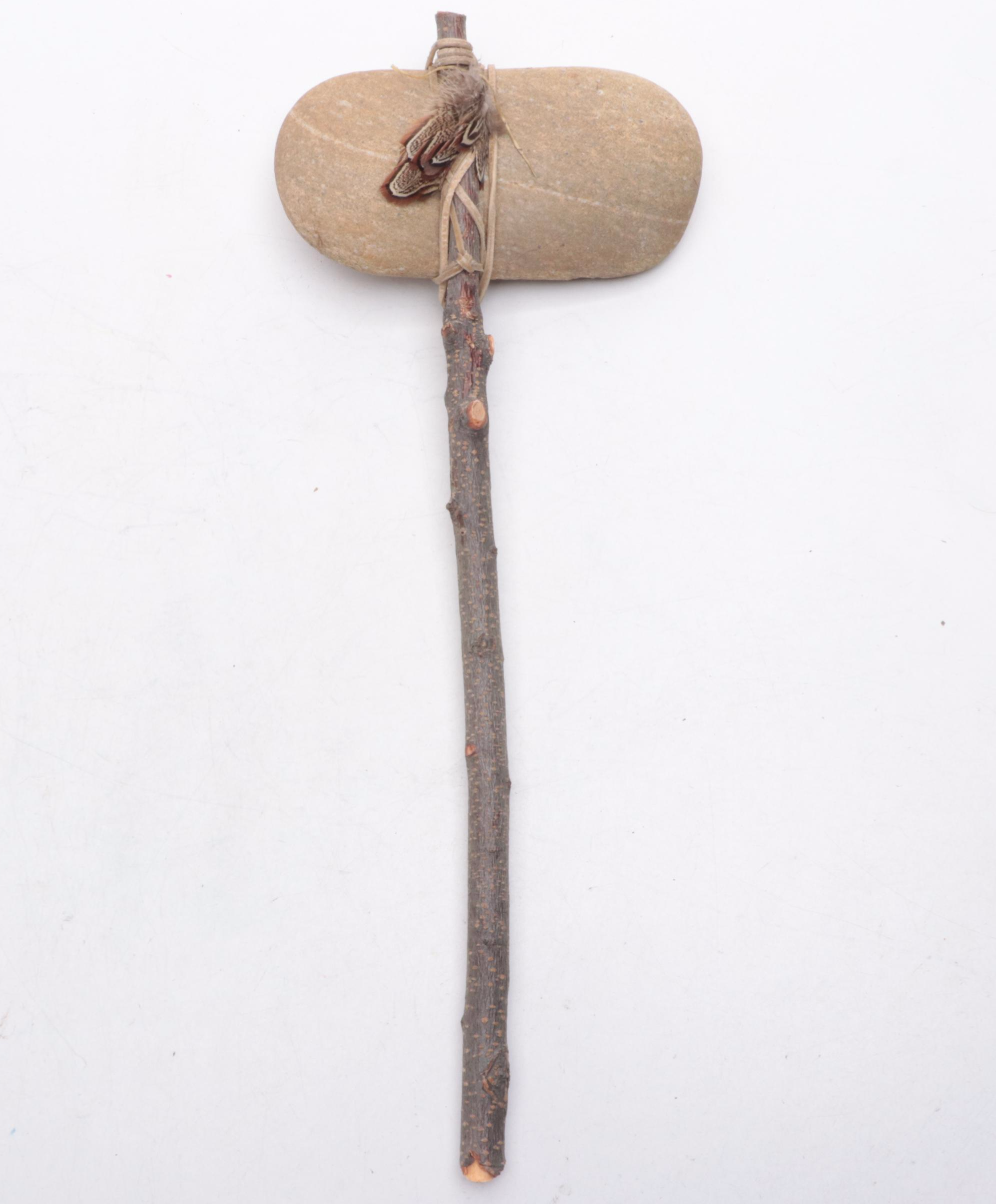 Native American Style Ceremonial Sticks and Club