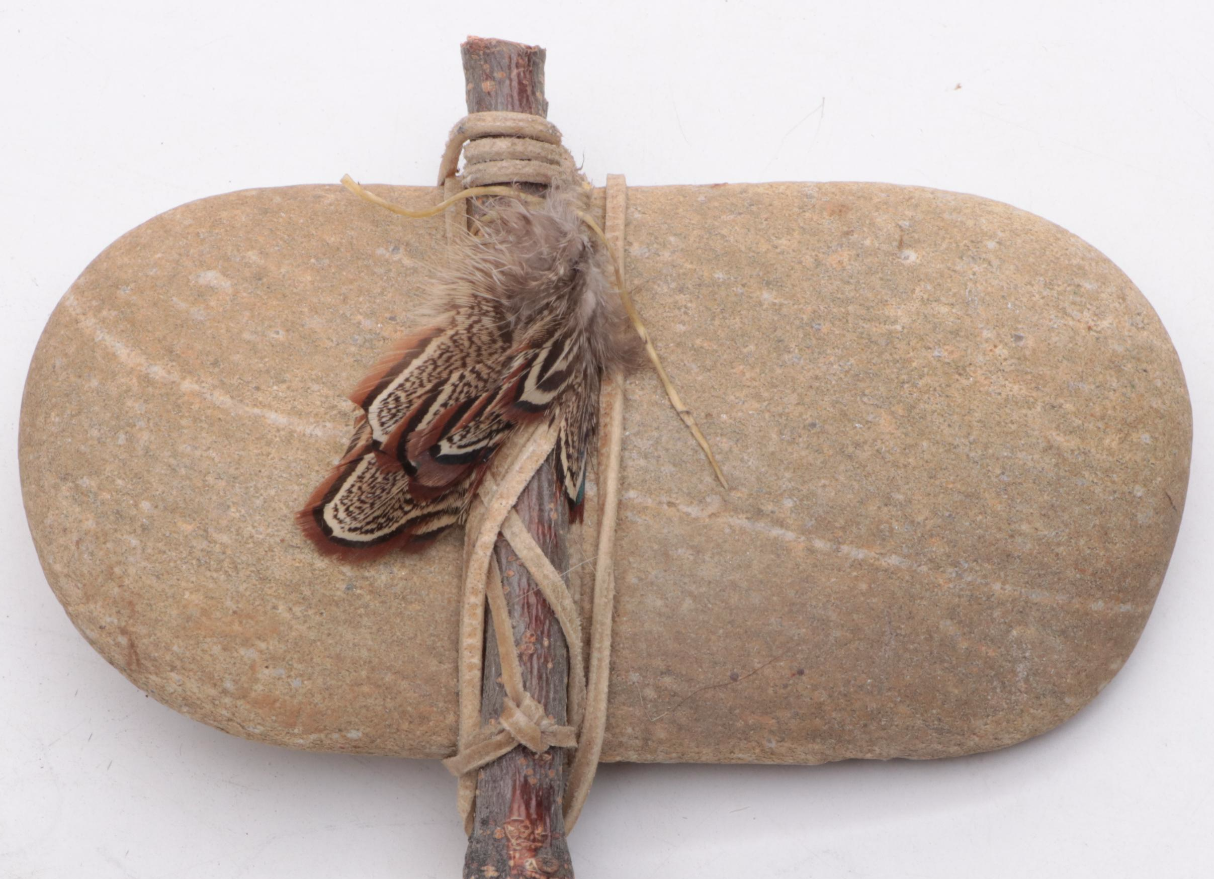 Native American Style Ceremonial Sticks and Club