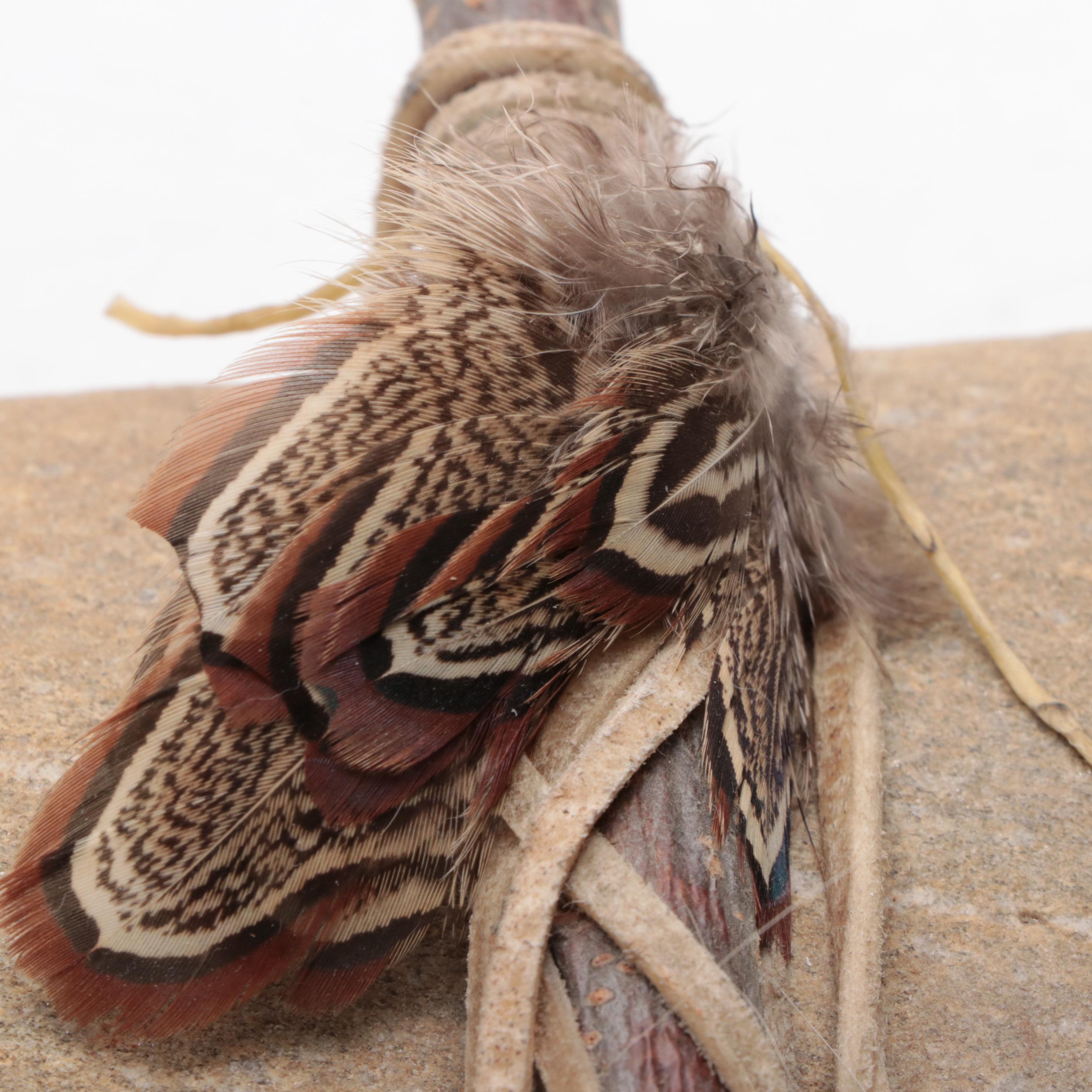 Native American Style Ceremonial Sticks and Club
