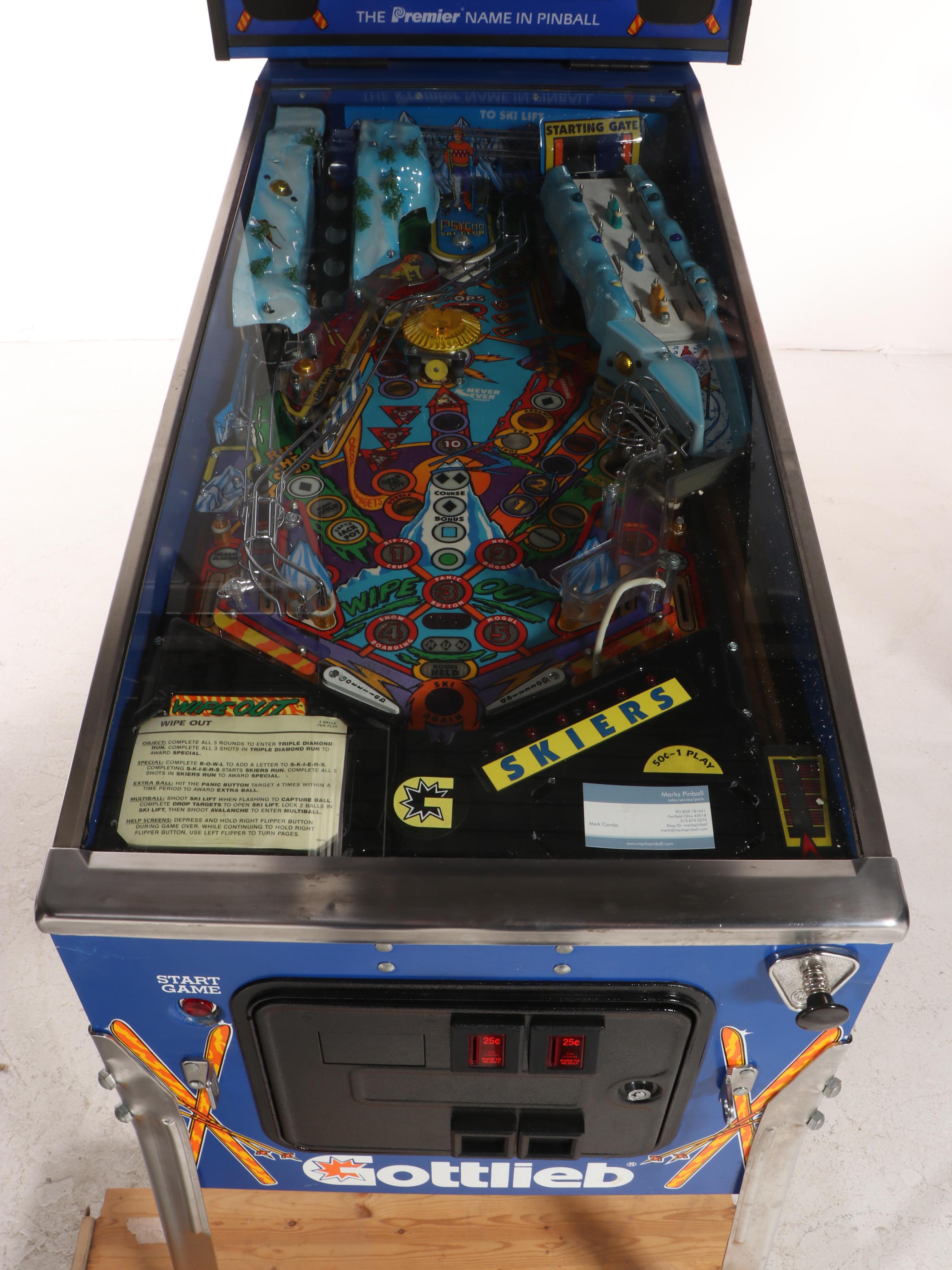 Gottlieb "Wipe Out" Pinball Machine