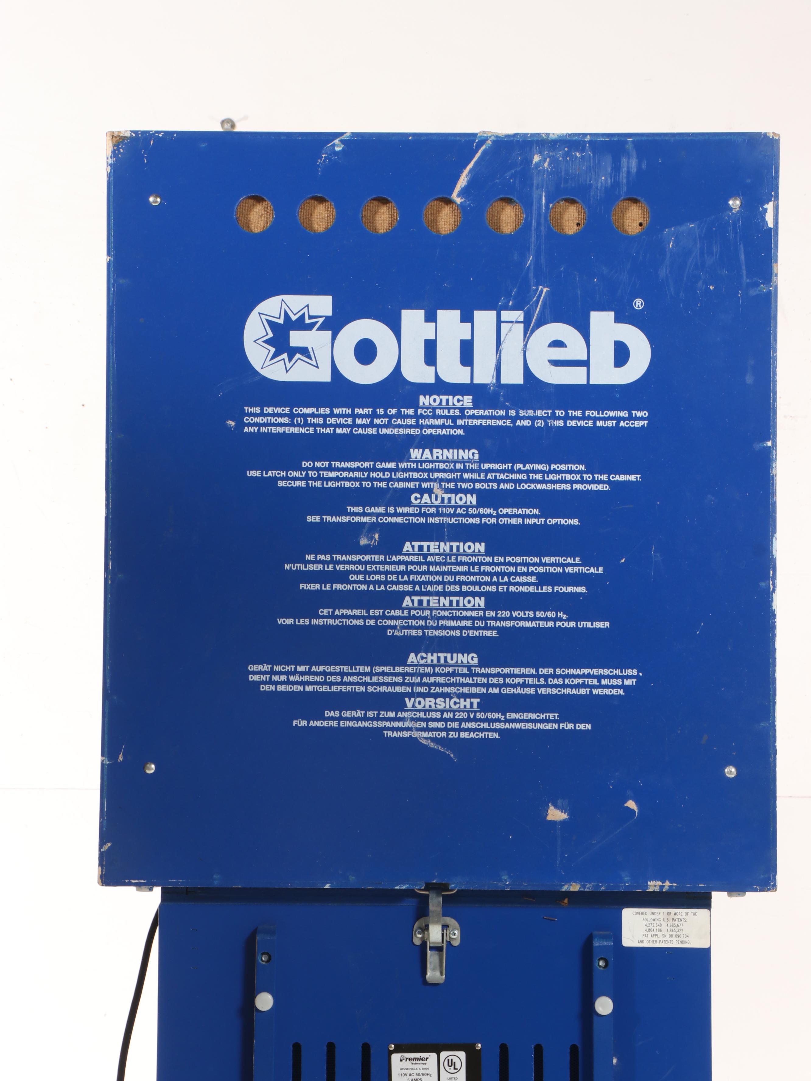 Gottlieb "Wipe Out" Pinball Machine
