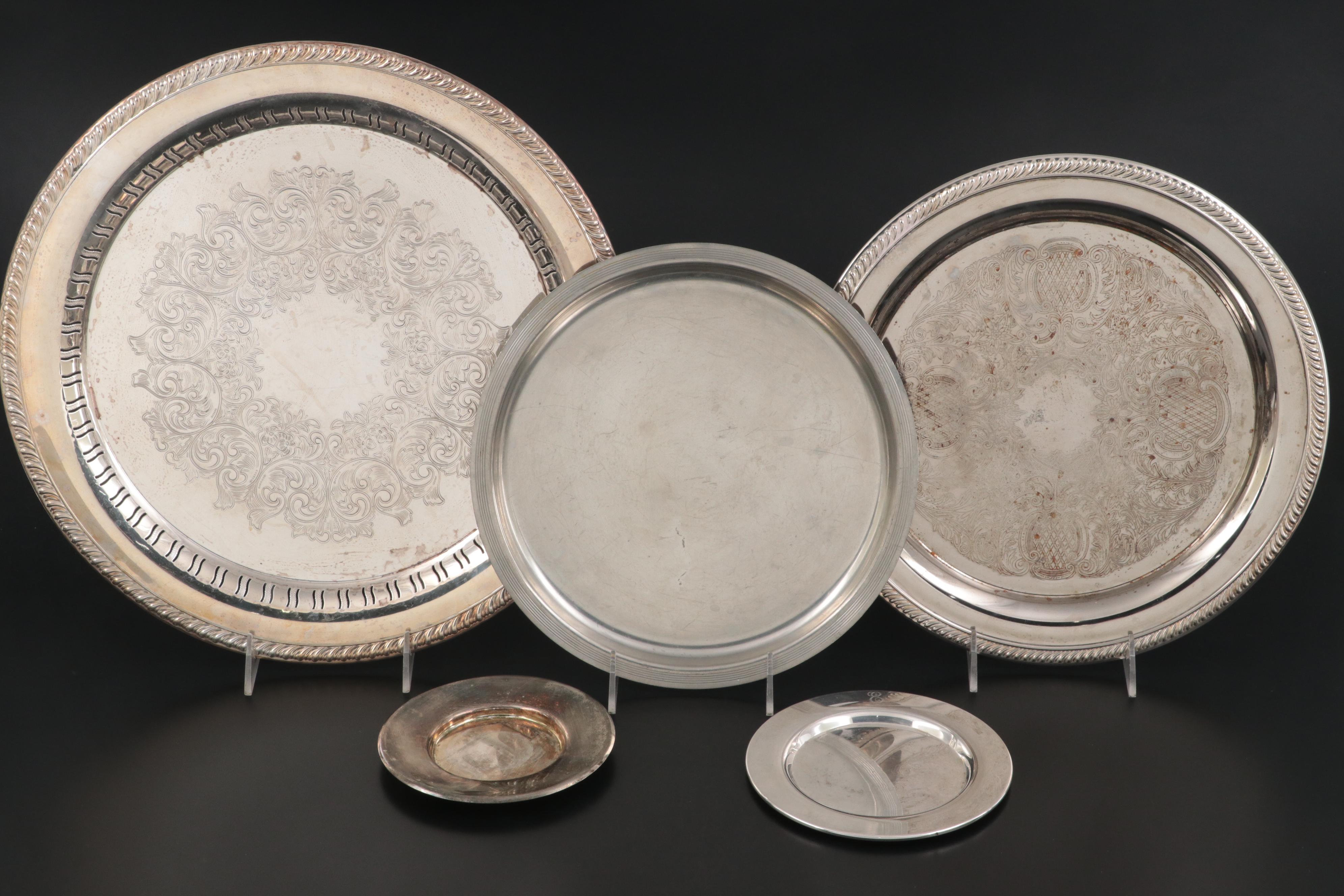 Reed & Barton Paul Revere Bowl with Other Silver Plate Serving Pieces