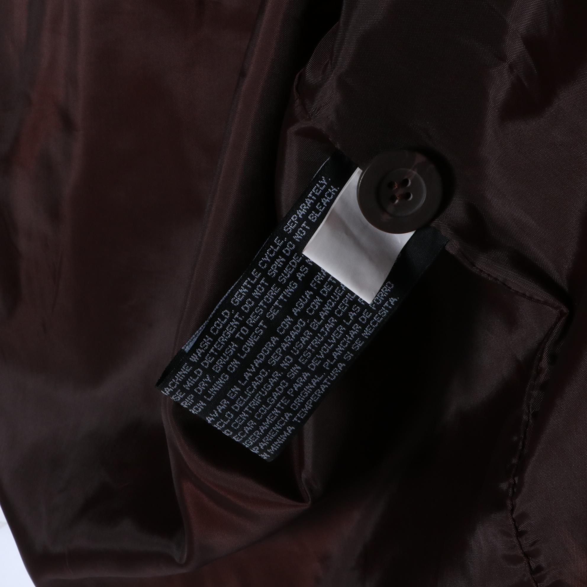 St. John's Bay by JC Penney Washable Suede Leather Coats, New with Tags