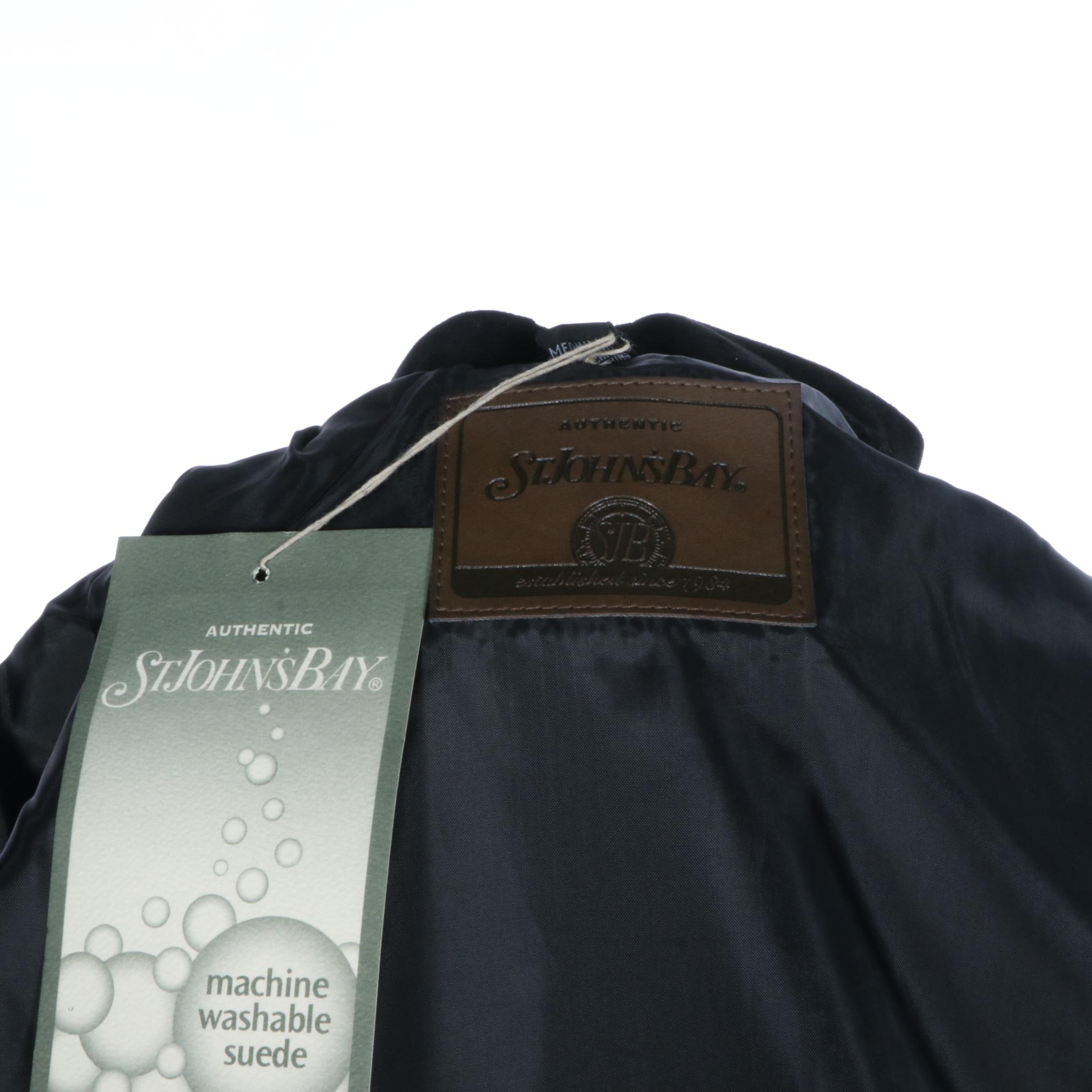 St. John's Bay by JC Penney Washable Suede Leather Coats, New with Tags