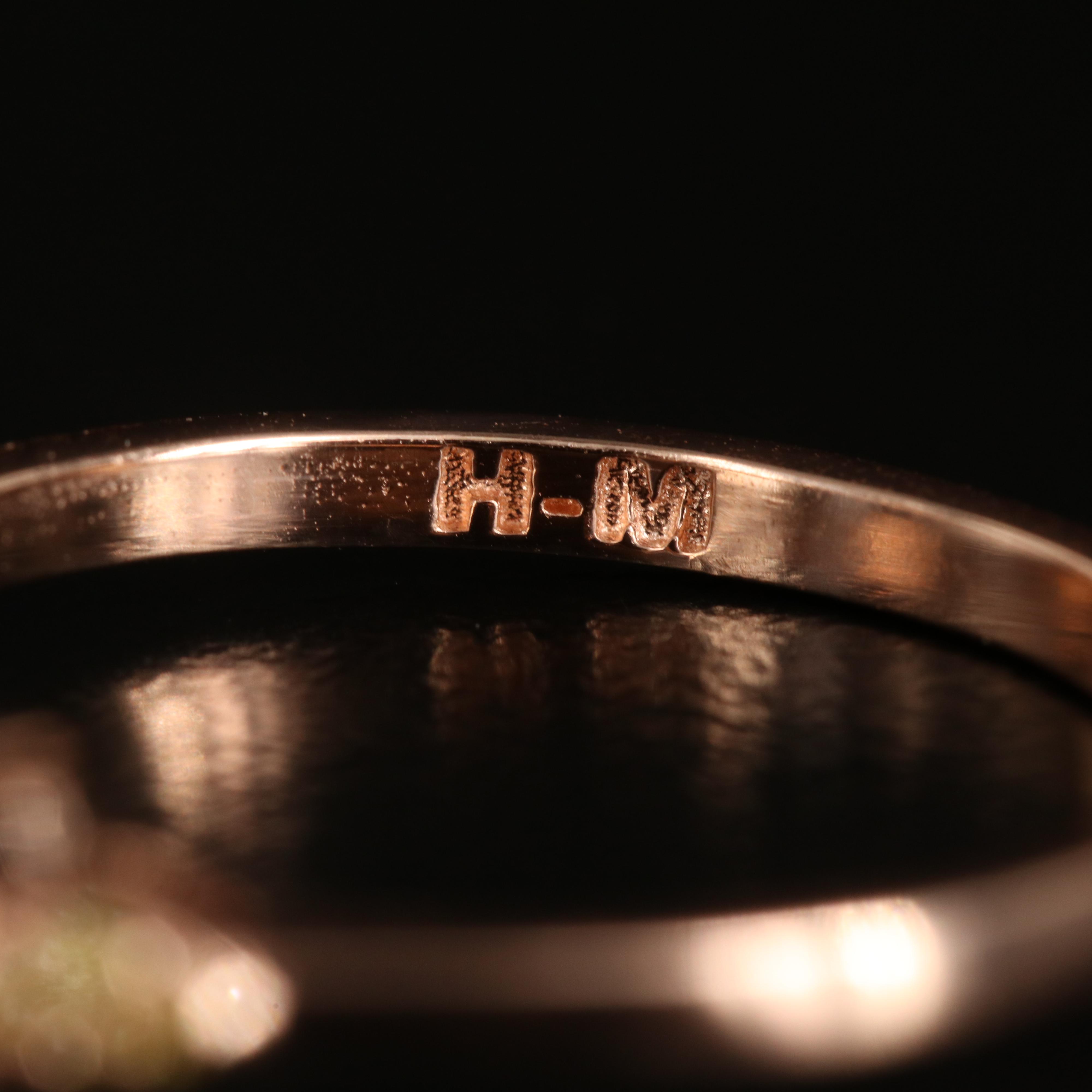 14K Rose Gold Sapphire and Diamond Ring