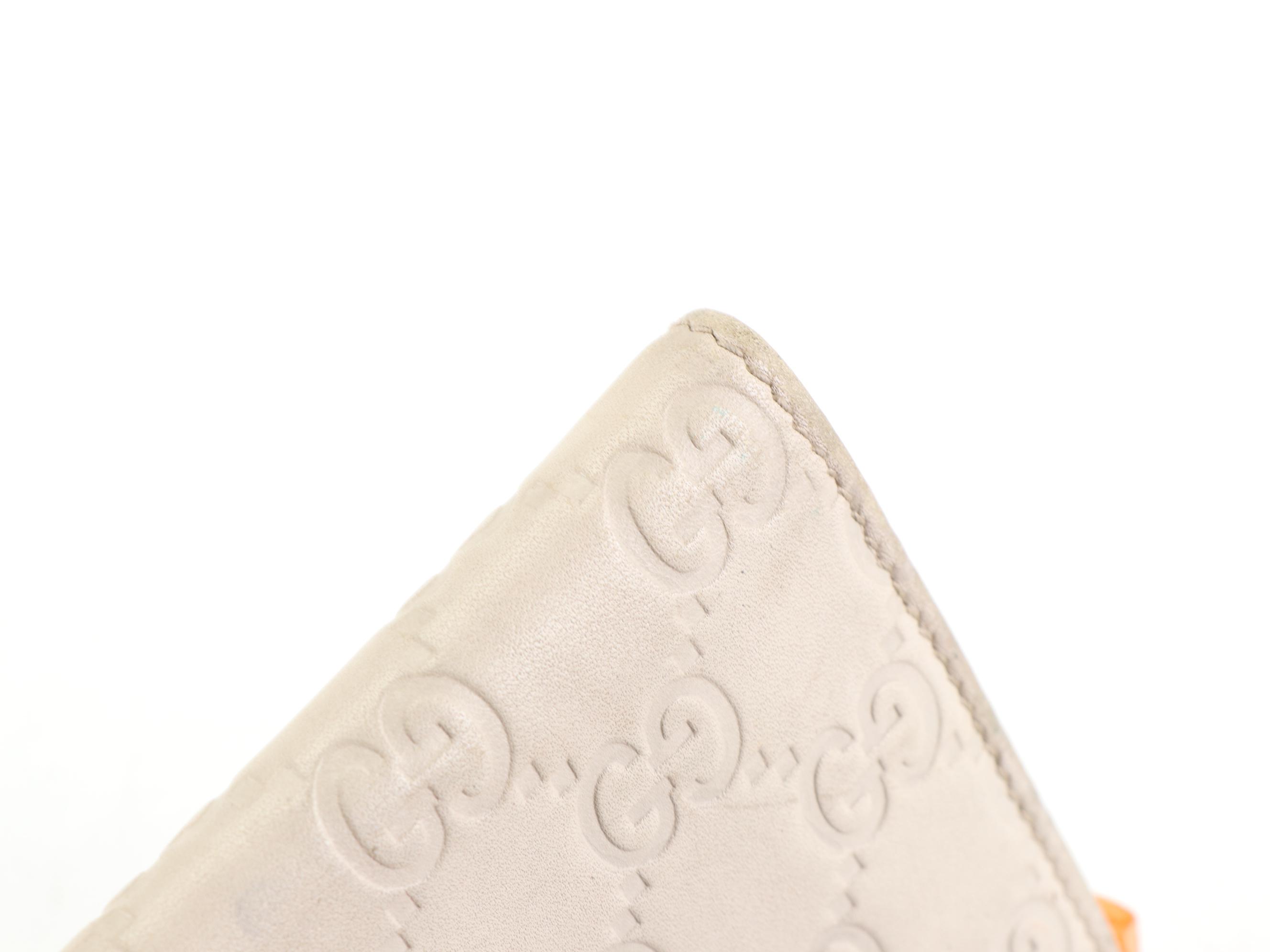 Gucci GG Leather Embossed Long Wallet