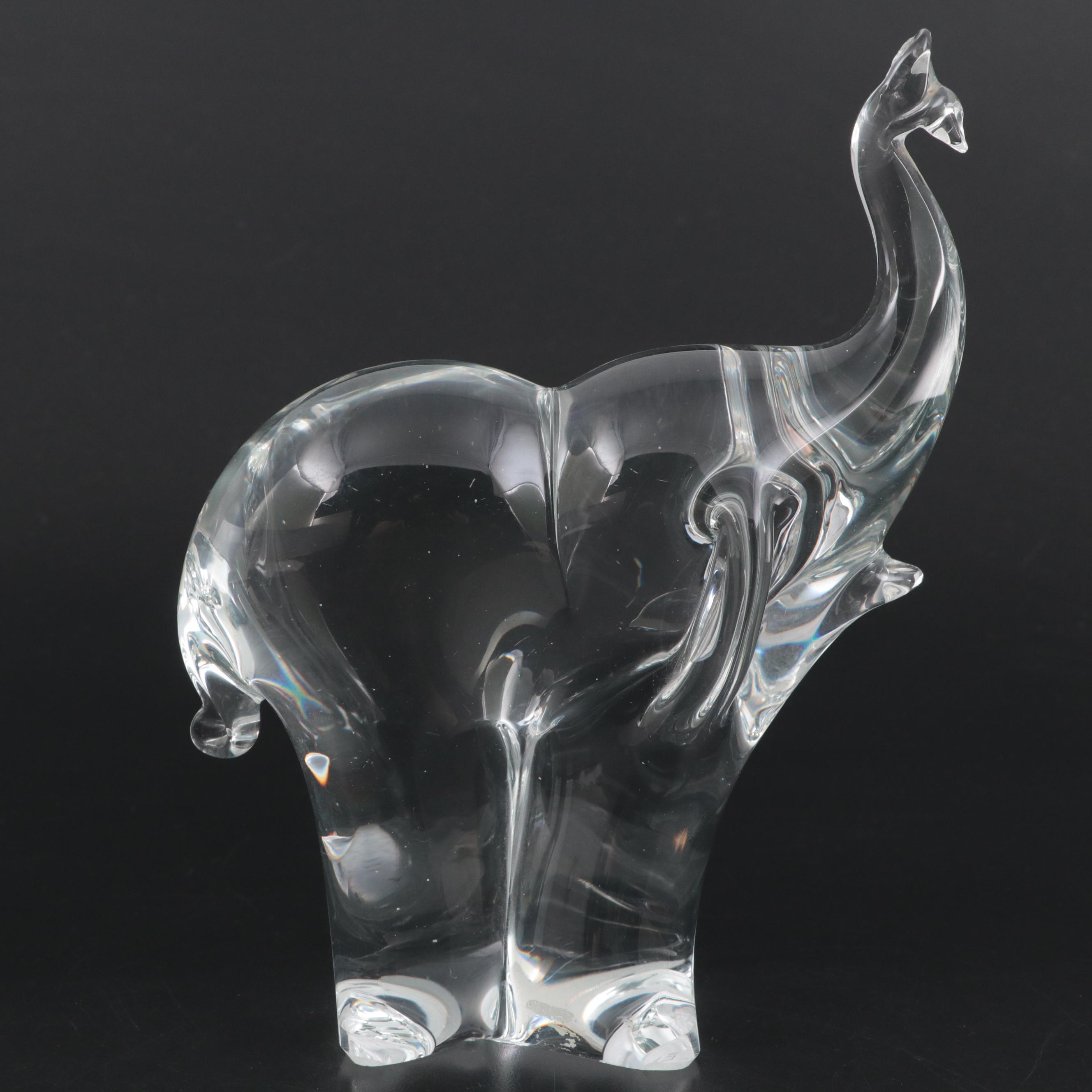 Eneryda Swedish Art Glass Elephant Figurine