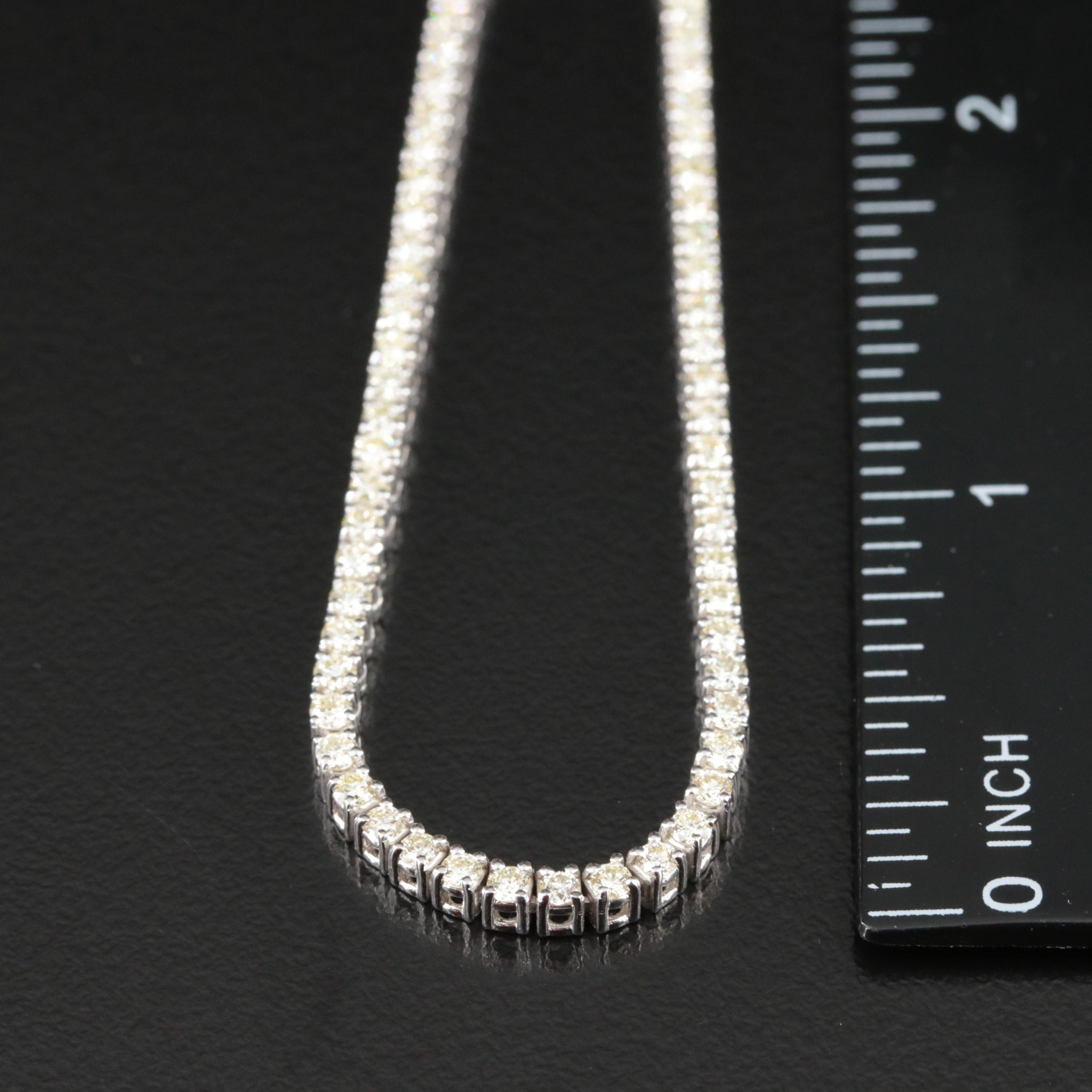 14K 3.12 CTW Diamond Line Necklace