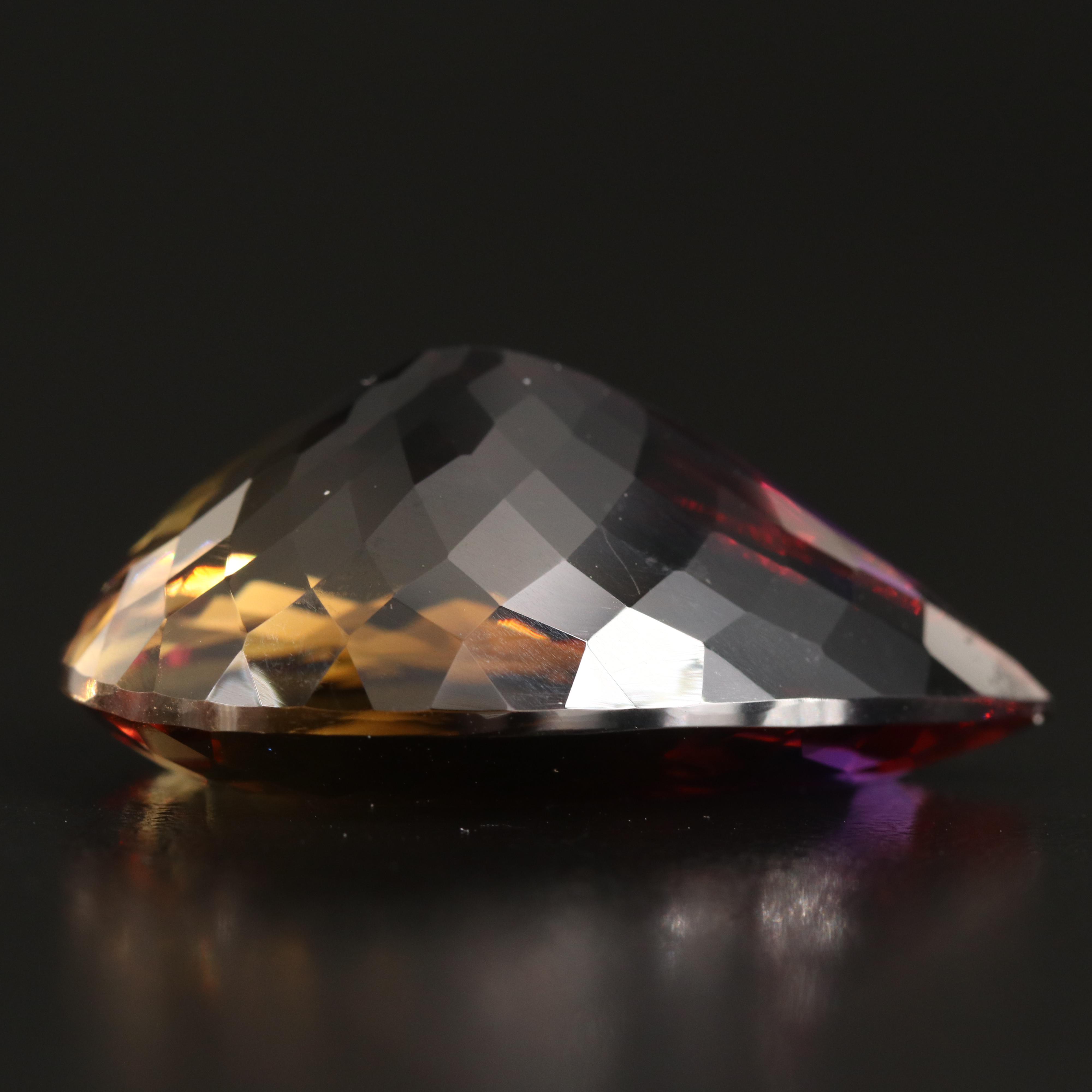 Loose 40.70 CT Parti Colored Quartz