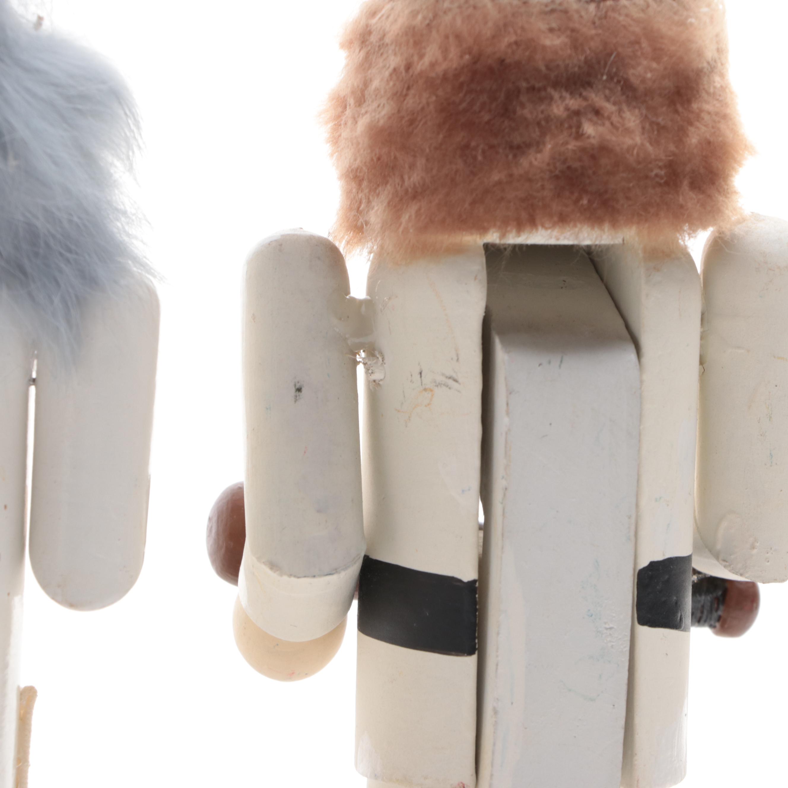 Nutcracker Village and Other Wooden Nutcrackers Including "Veterinarian"