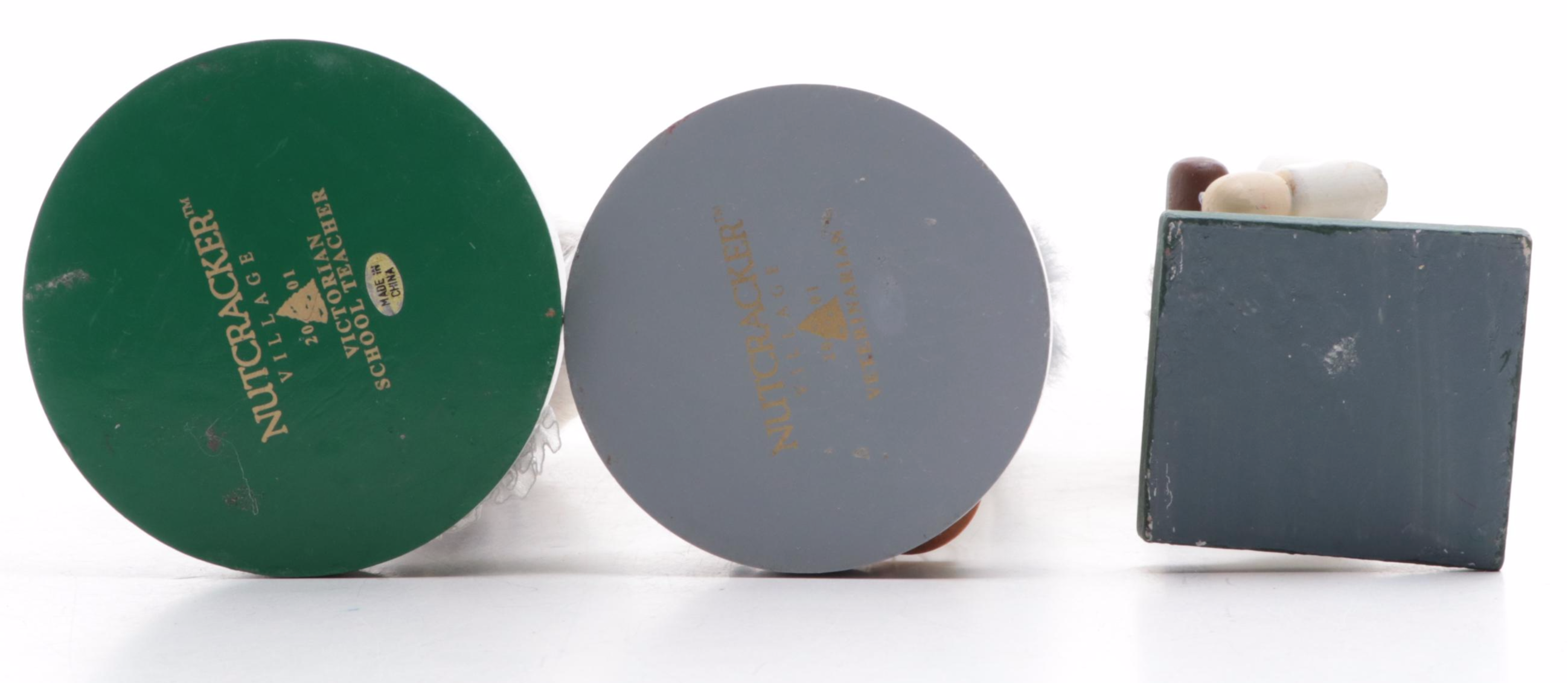 Nutcracker Village and Other Wooden Nutcrackers Including "Veterinarian"