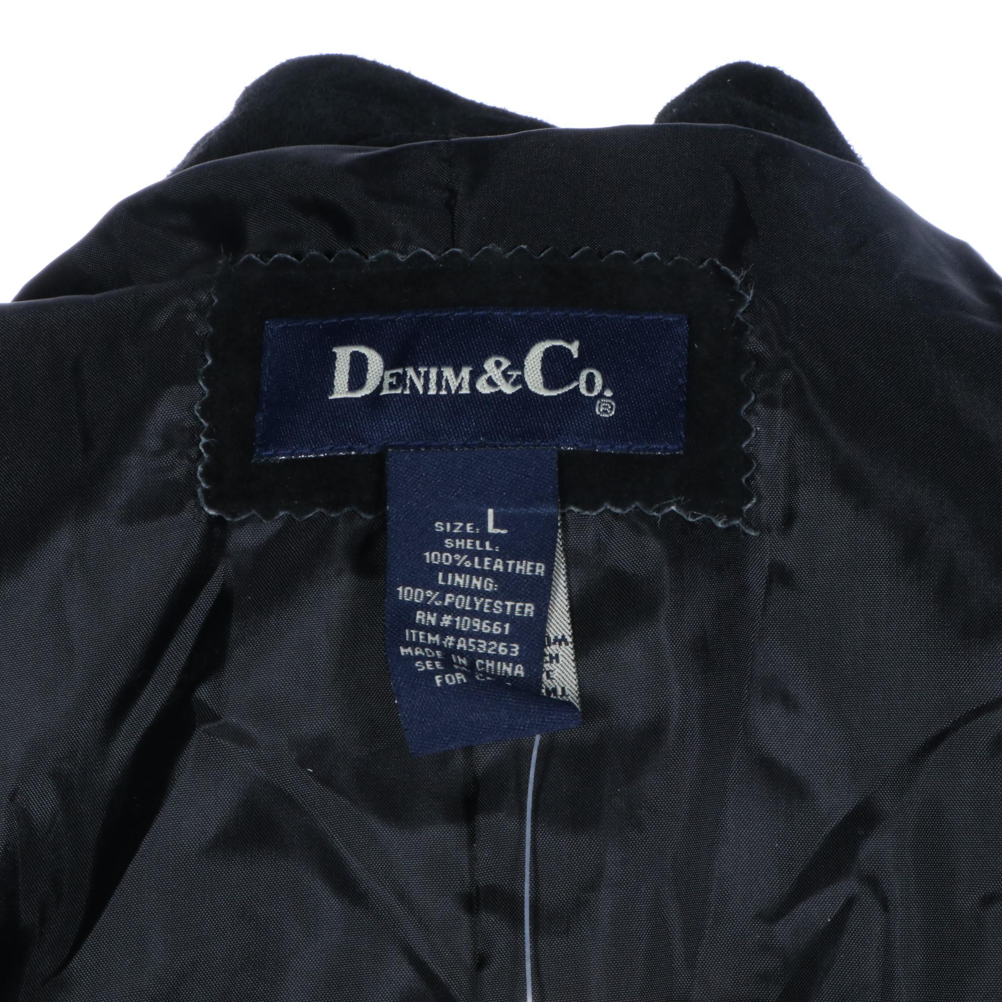 Denim & Co. Washable Suede Fringe and Blanket Stitch Jackets, New with Tags