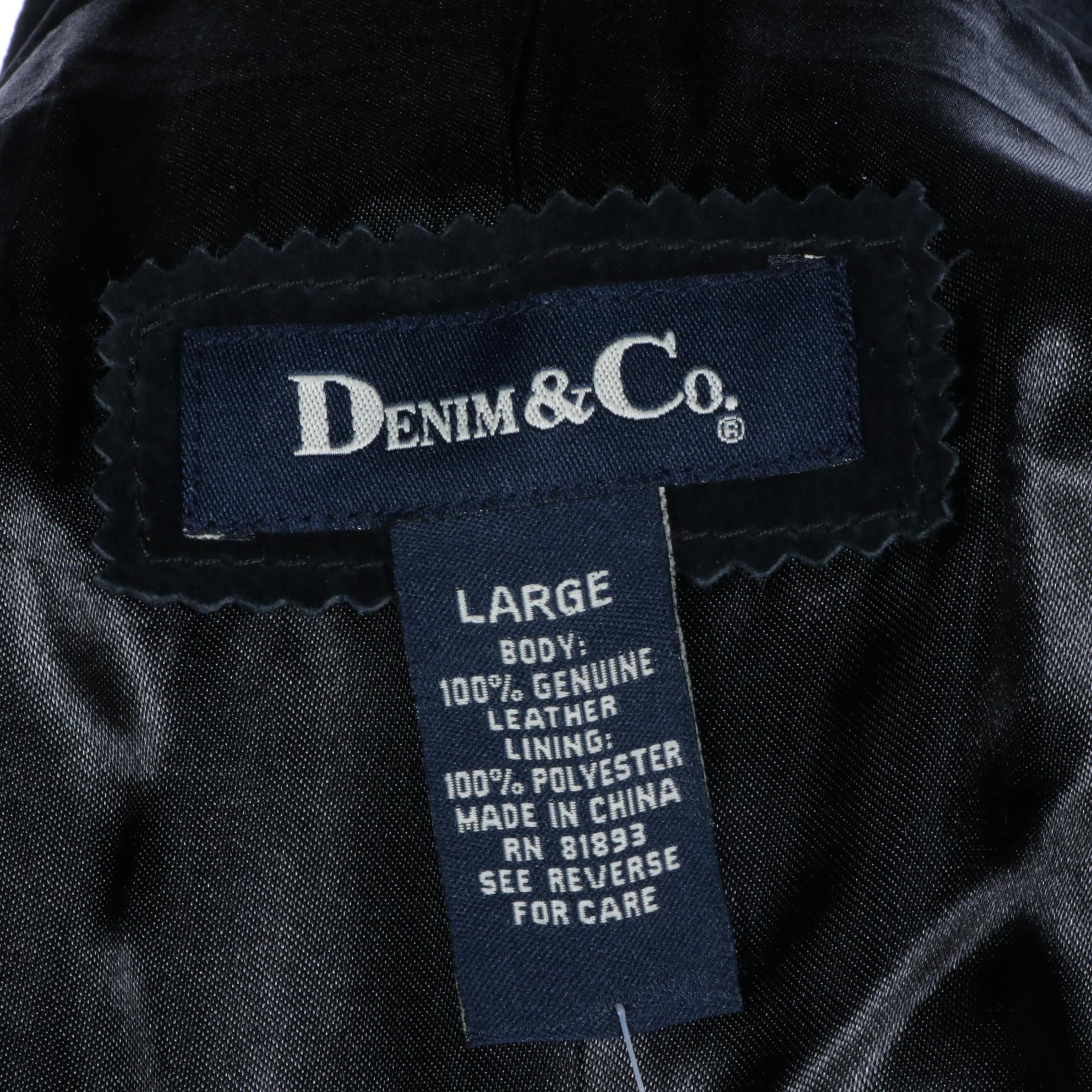 Denim & Co. Washable Suede Fringe and Blanket Stitch Jackets, New with Tags