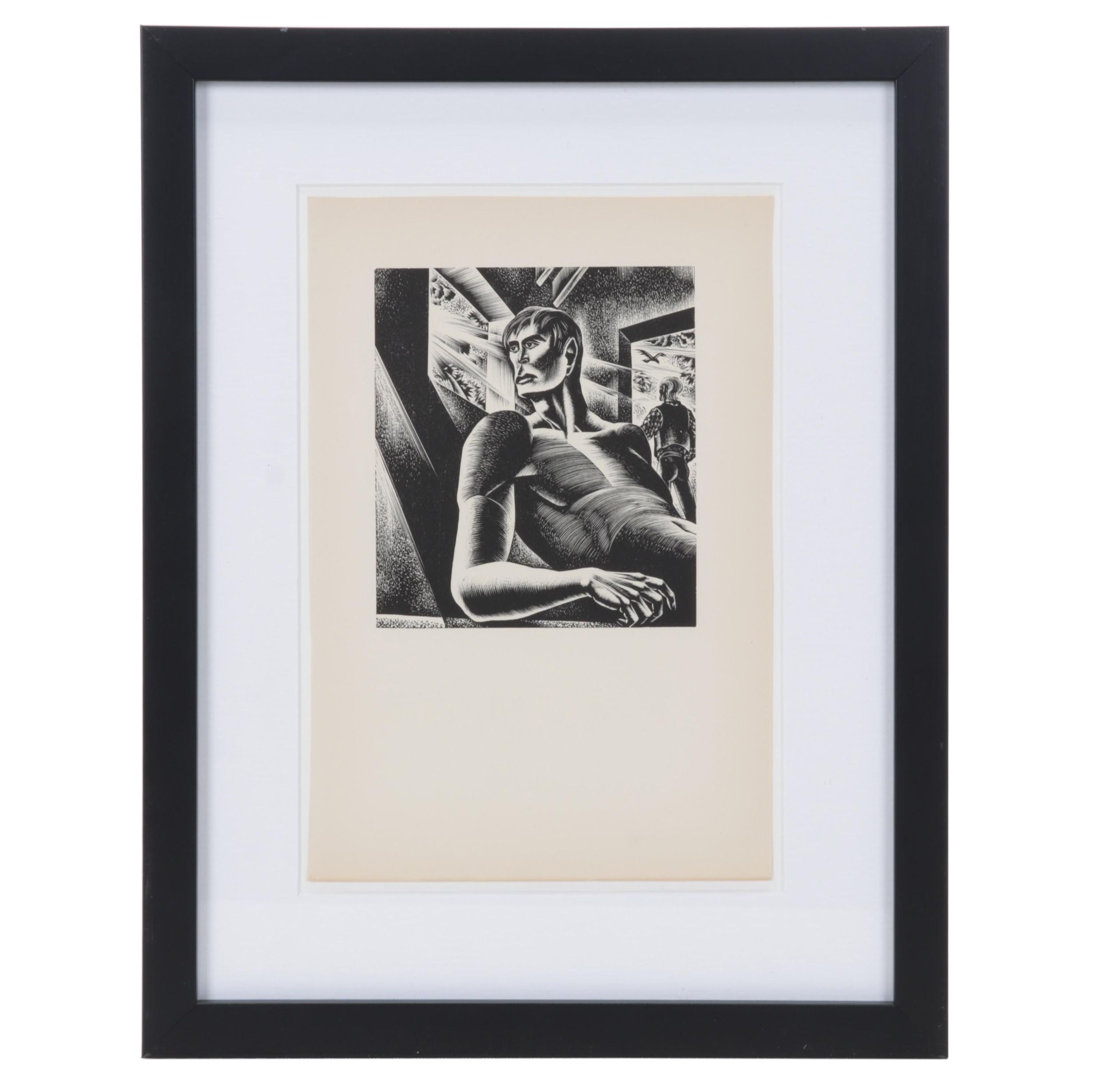 Lynd Ward Art Deco Woodcut From "Wild Pilgrimage," 1932