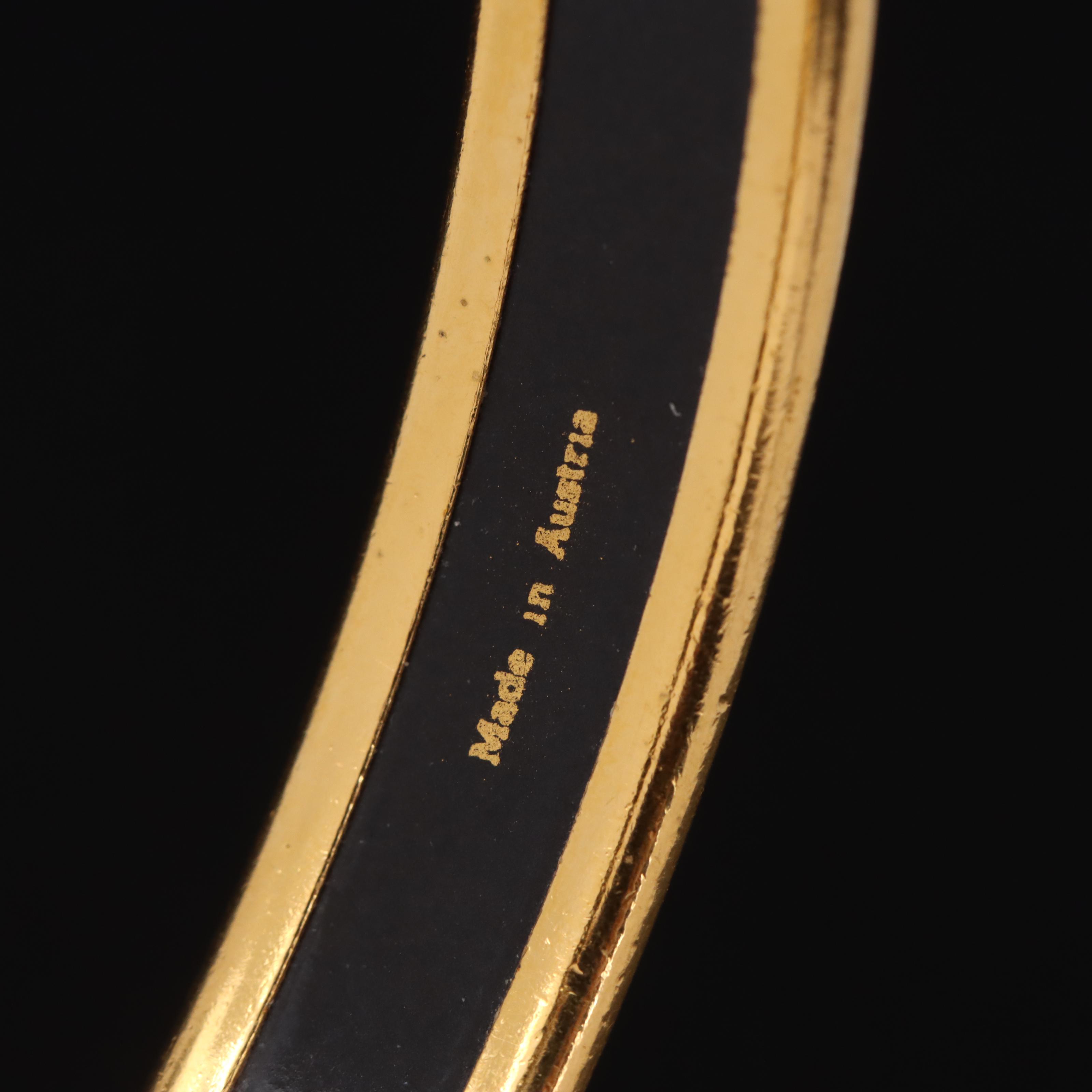 Hermès "Chaine d'ancre" Narrow Enamel Bangle