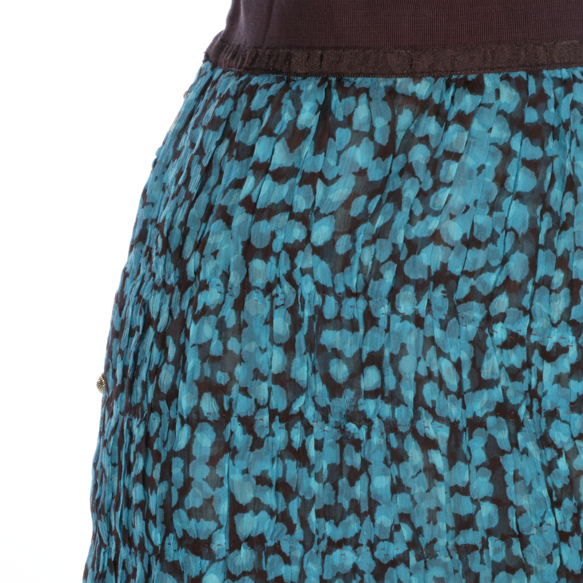 Louis Vuitton Knee-Length Skirt in Printed Silk